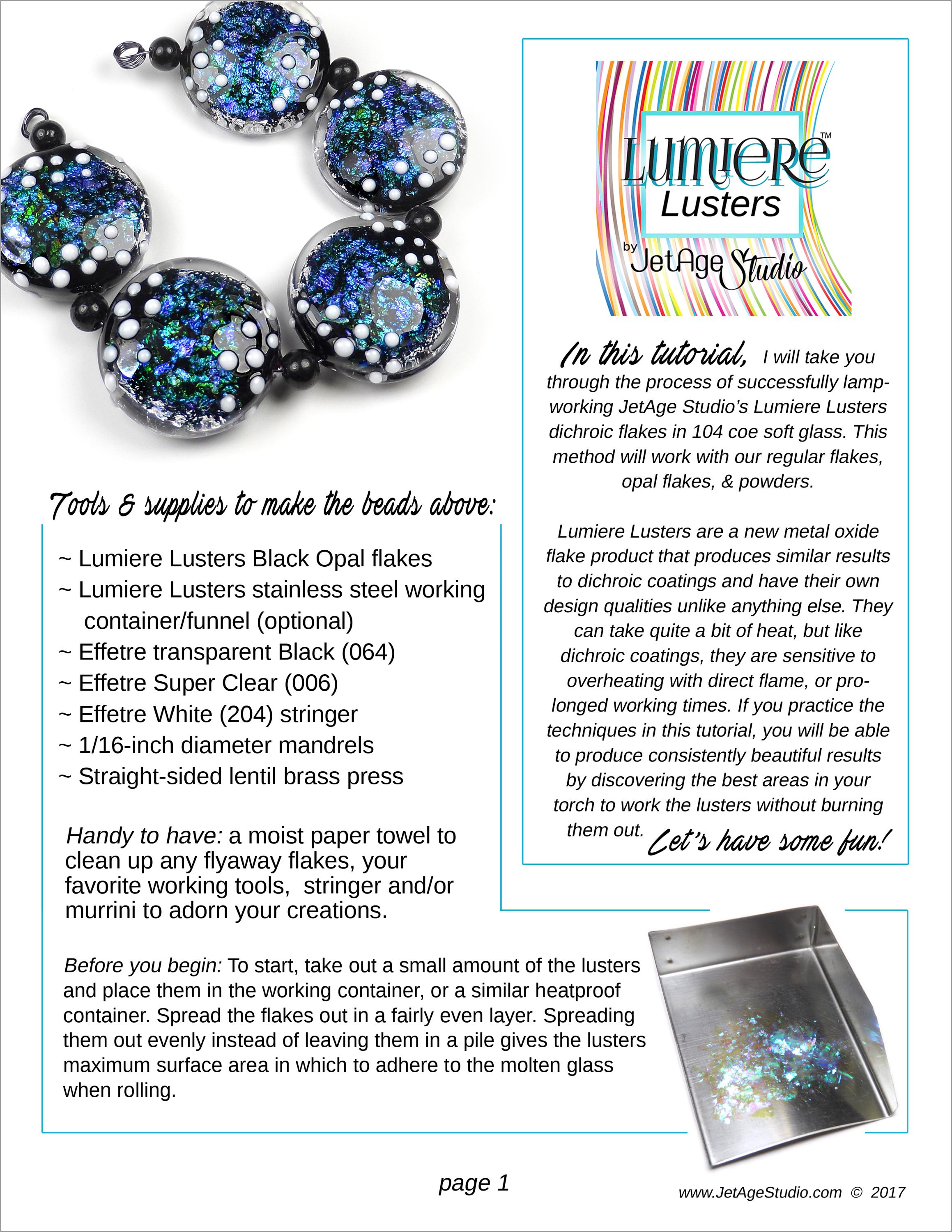 Lumiere Luster Tutorial page 1