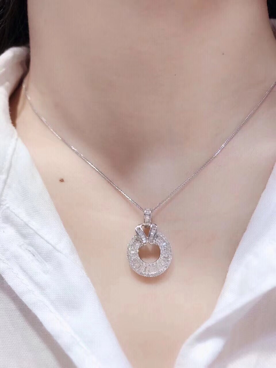 Diamond Circle Pendant