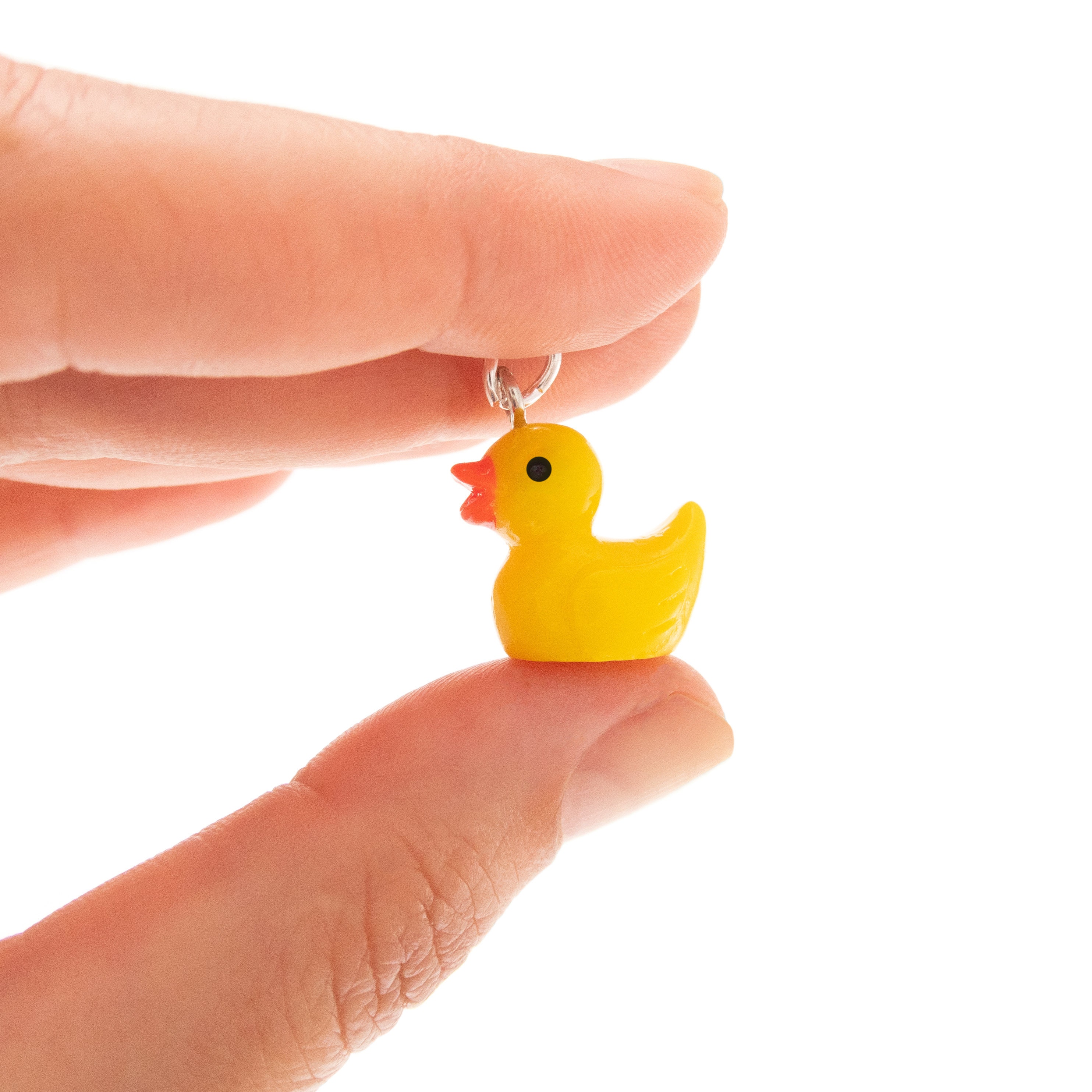 coding duck necklace with yellow rubber duck