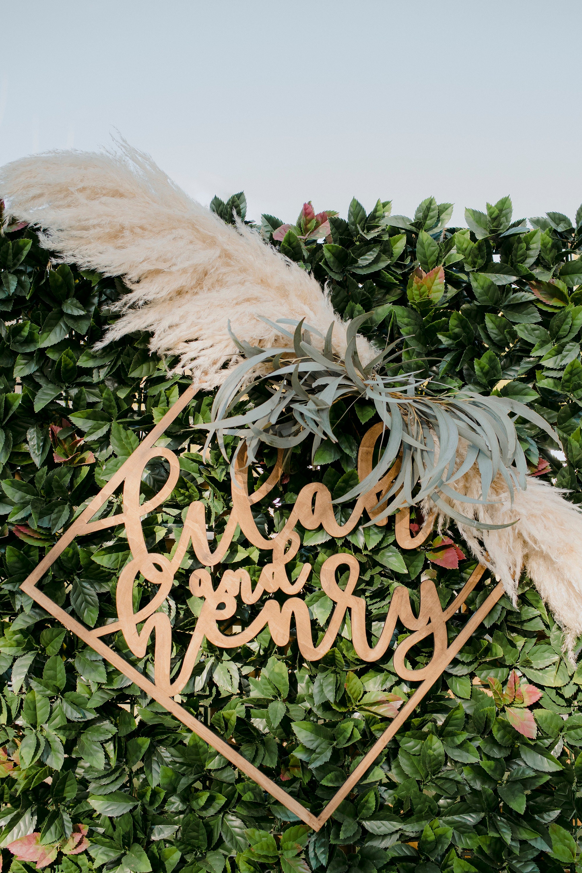 Diamond wedding sign