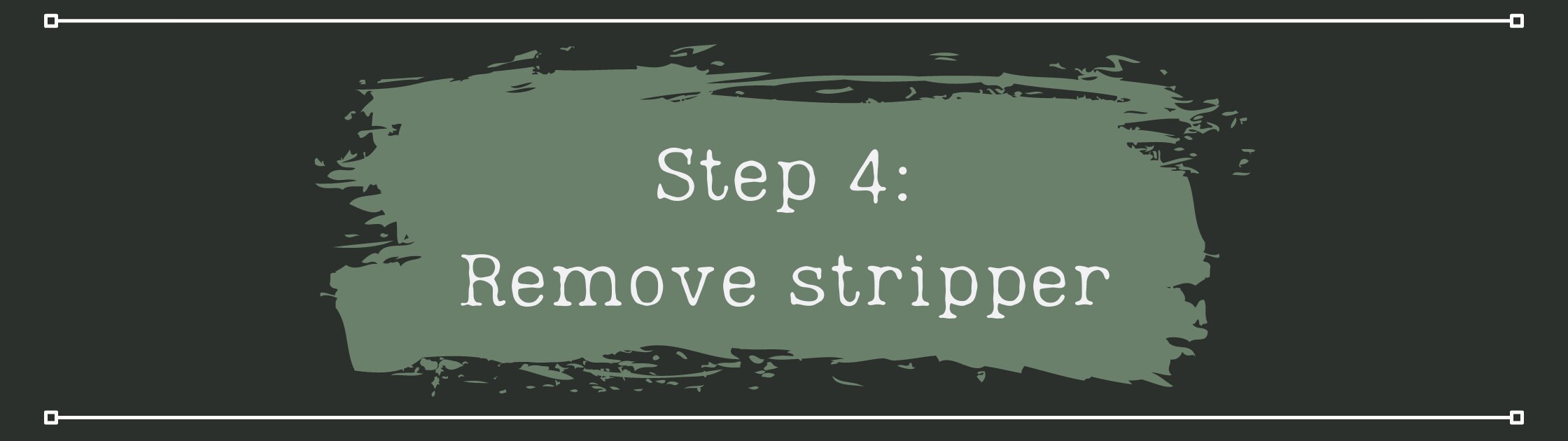Scrape off the stripper
