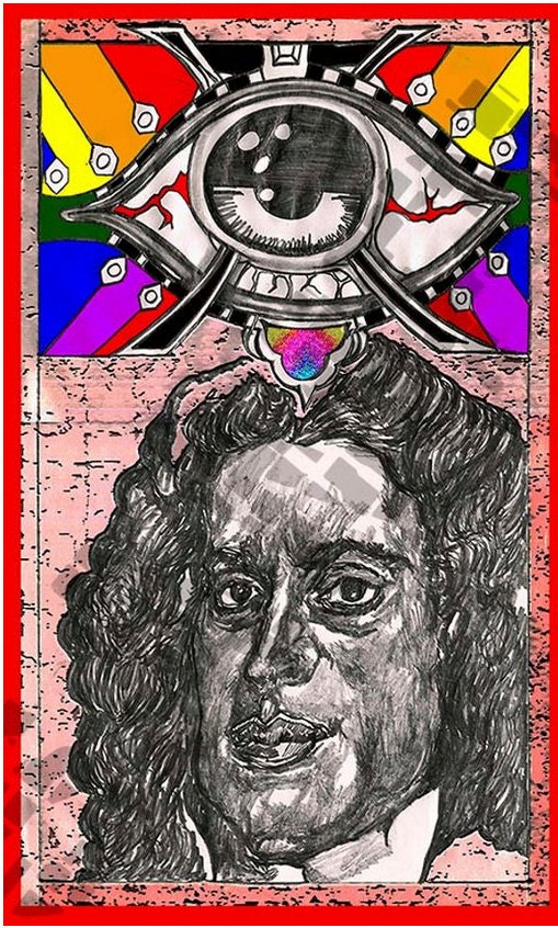 Eye of Newton, Homage to Issac Newton (1643-1727) Mathematician & Physicist-Dec. 3, 2015
