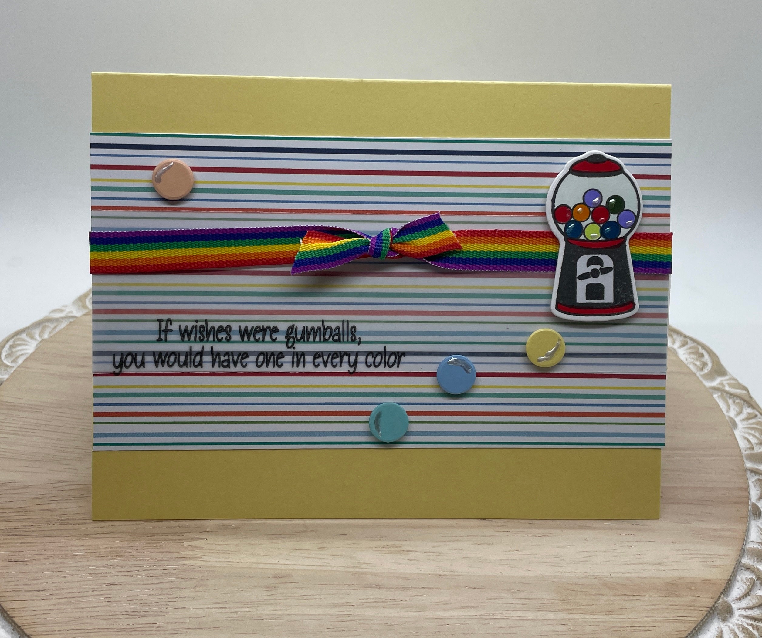 Outside of Gumball Birthday Card