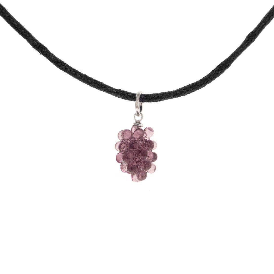 Best Gift for Vegan Woman Purple Grape Earrings Necklace