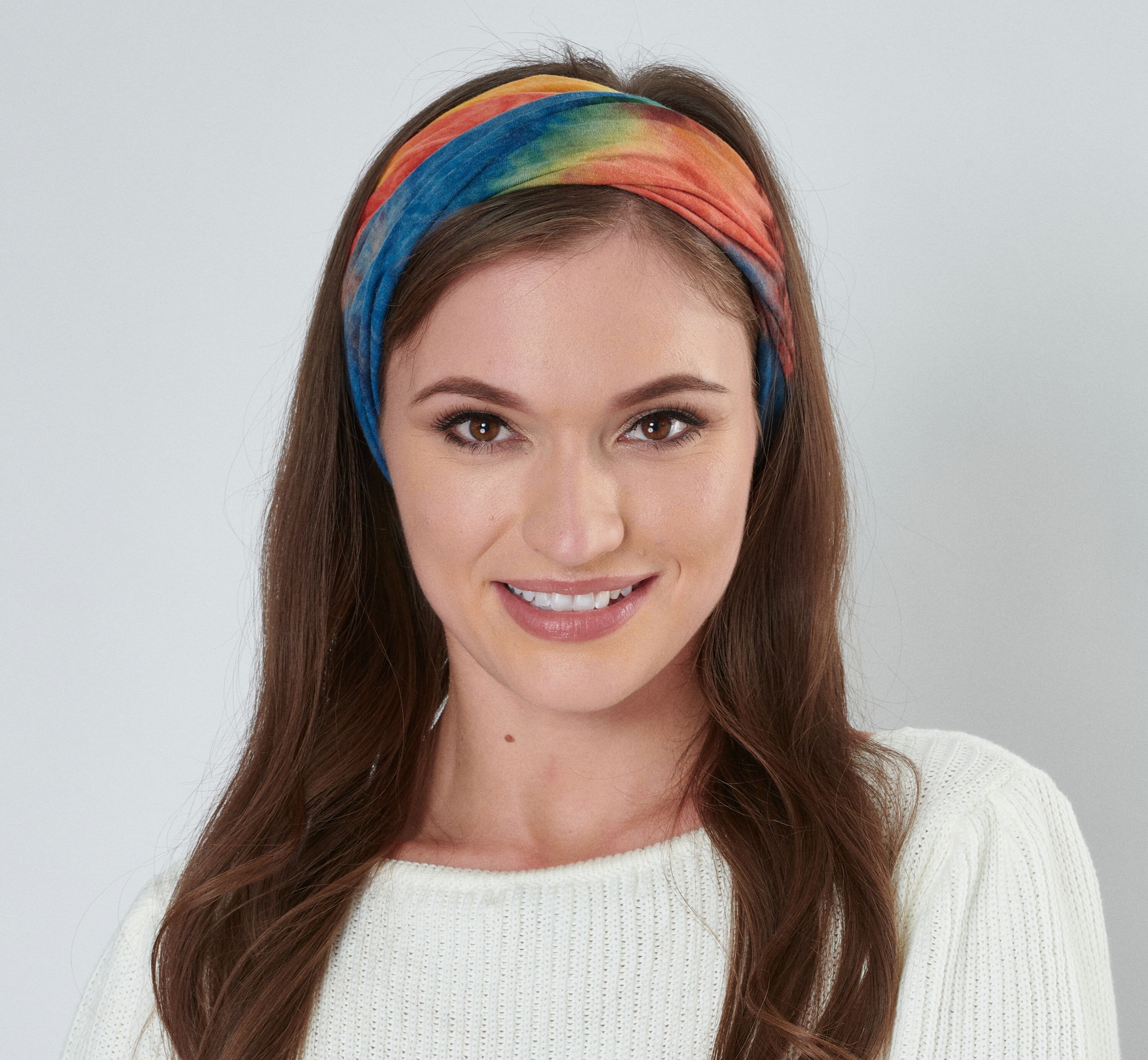 Tie dye snood headband
