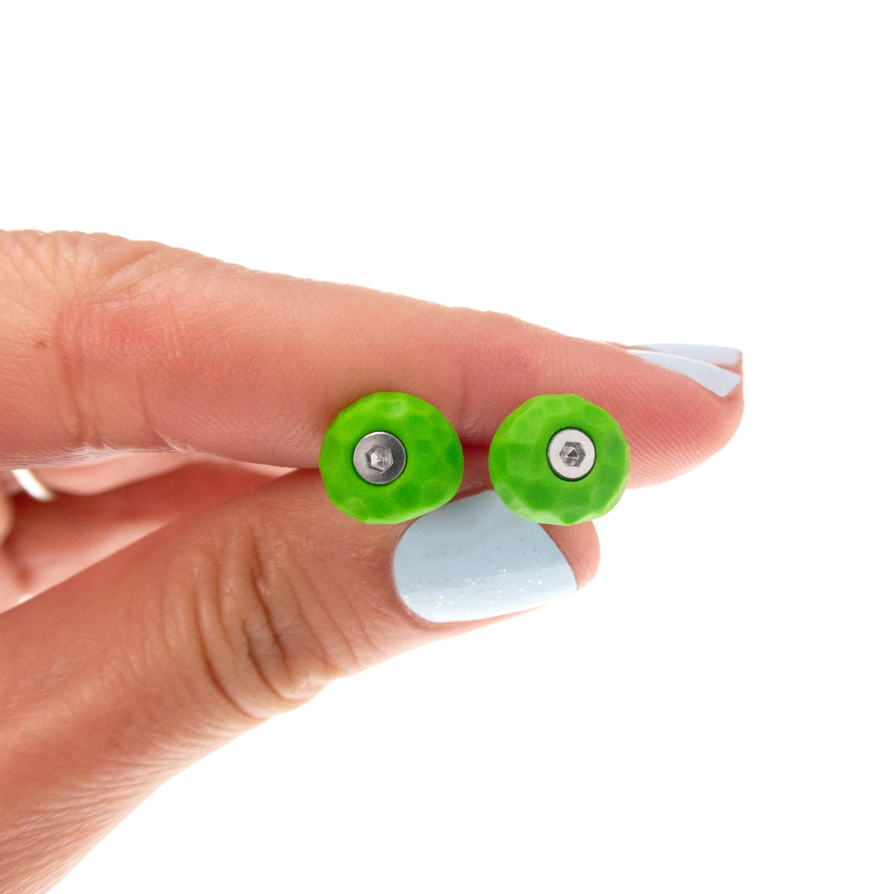 Cute handmade rock climbing holds earrings by Nadamlada, perfect gift for beginner climbers, bouldering enthusiasts, and adventurous women who love unique jewelry.