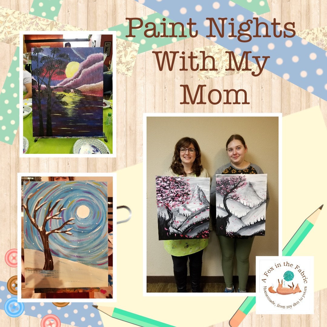 Paint Night With A Fox In The Fabric