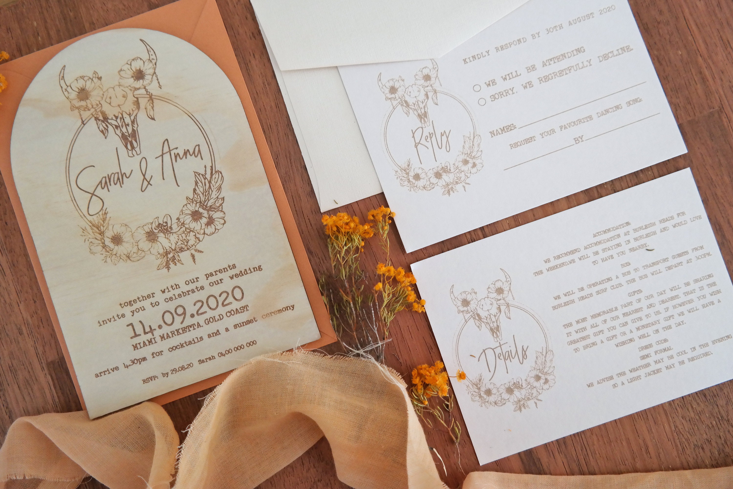 Bohemian Stationery Suite