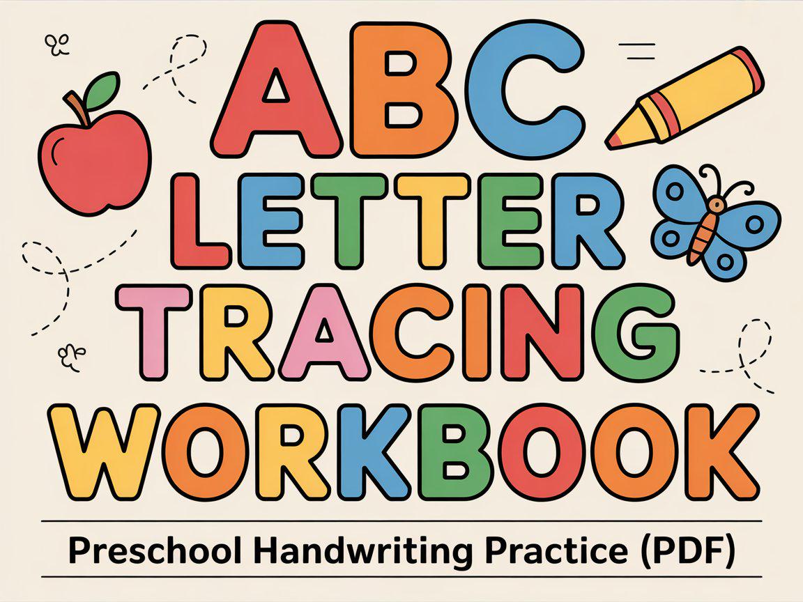 ABC Letter Tracing Workbook | Preschool Handwriting Practice (PDF)