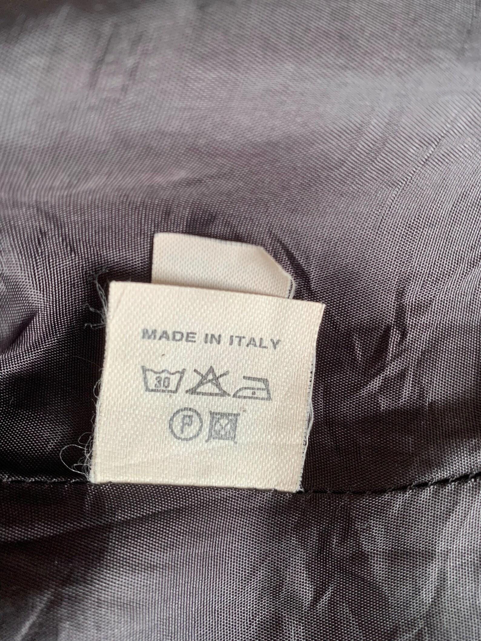 Label of a Made in Italy Vest