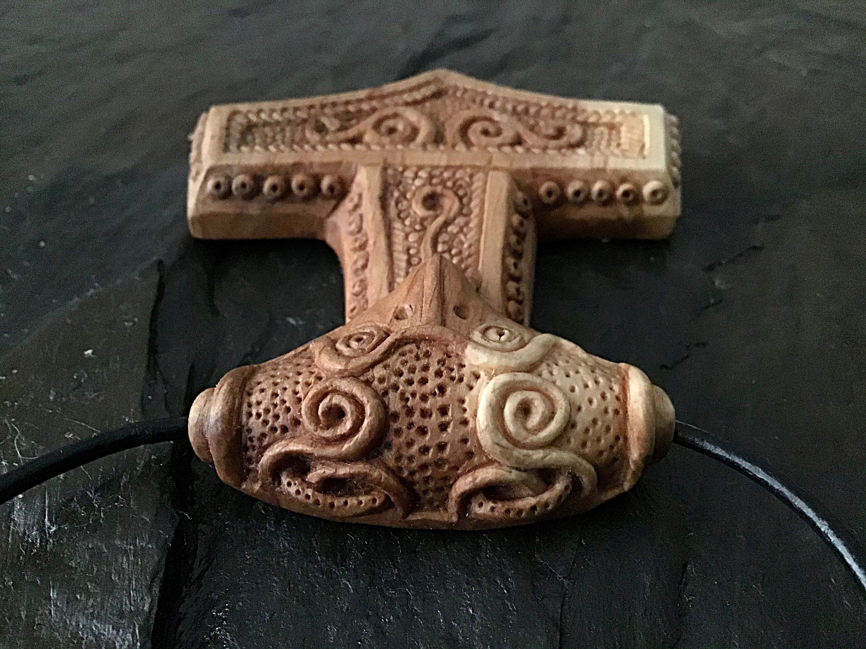 The top of Paul’s Skane Thor’s Hammer