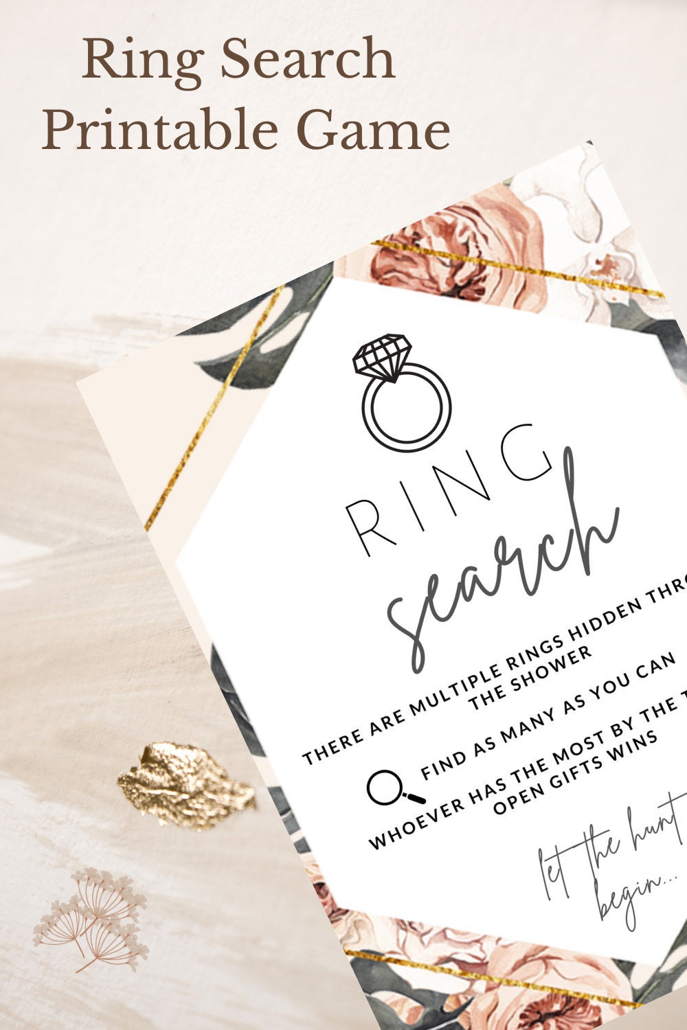 ring search bridal shower game