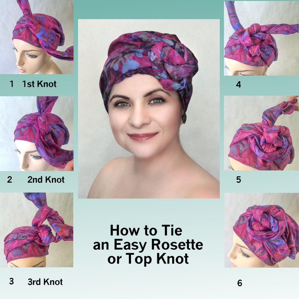 How to Tie a Turban with a Top Knot