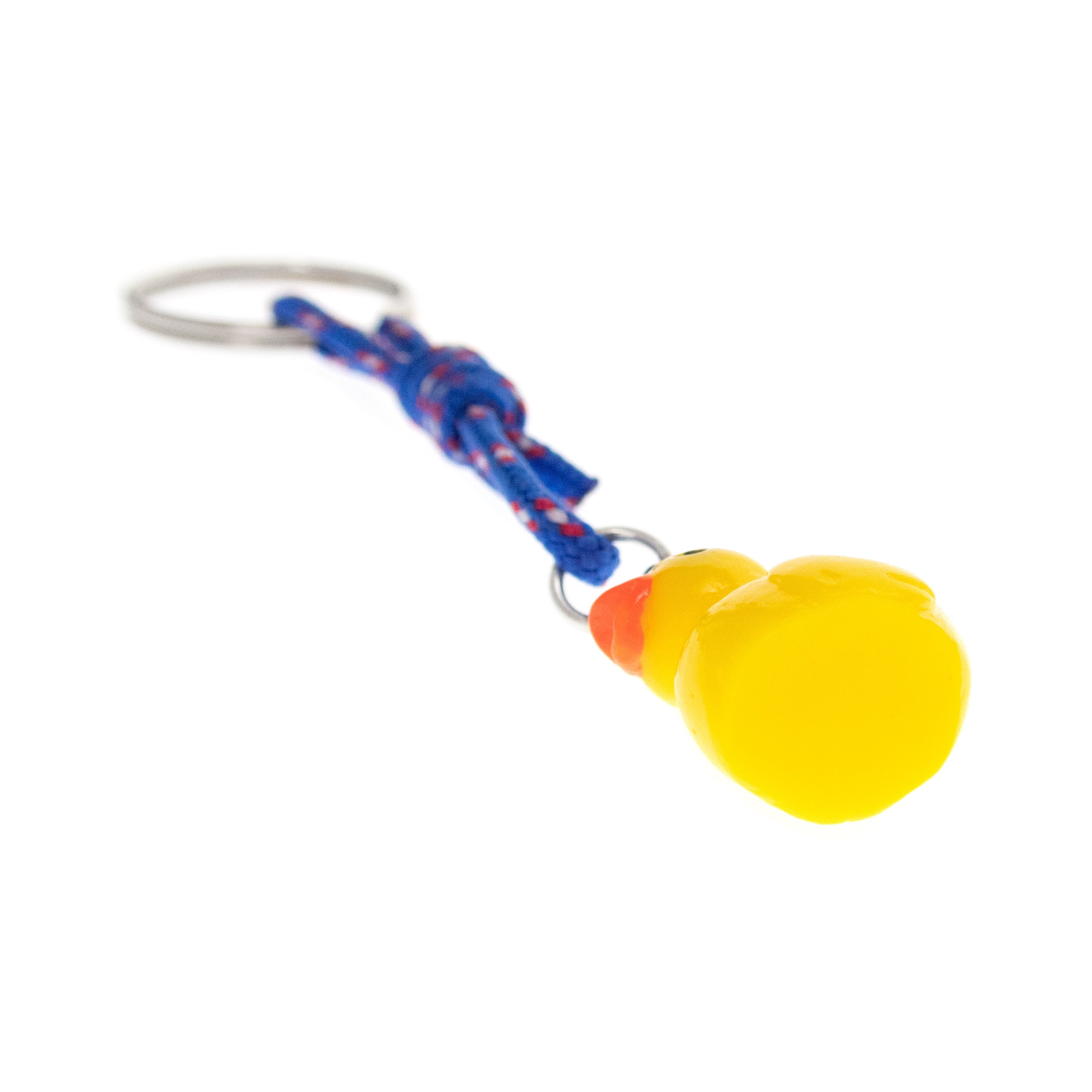 yellow rubber duck debugging keychain