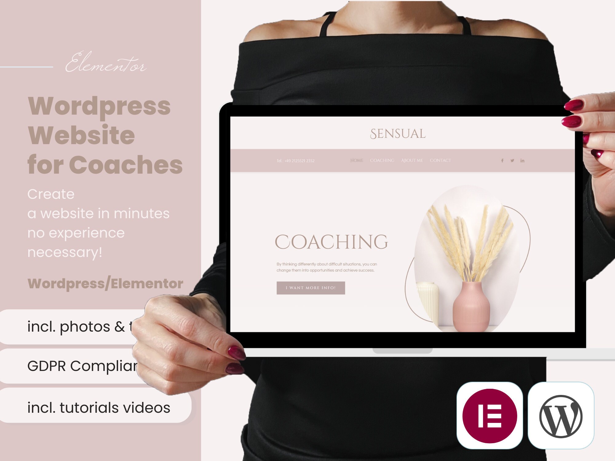 coaching website, wordpress template, website theme, website template