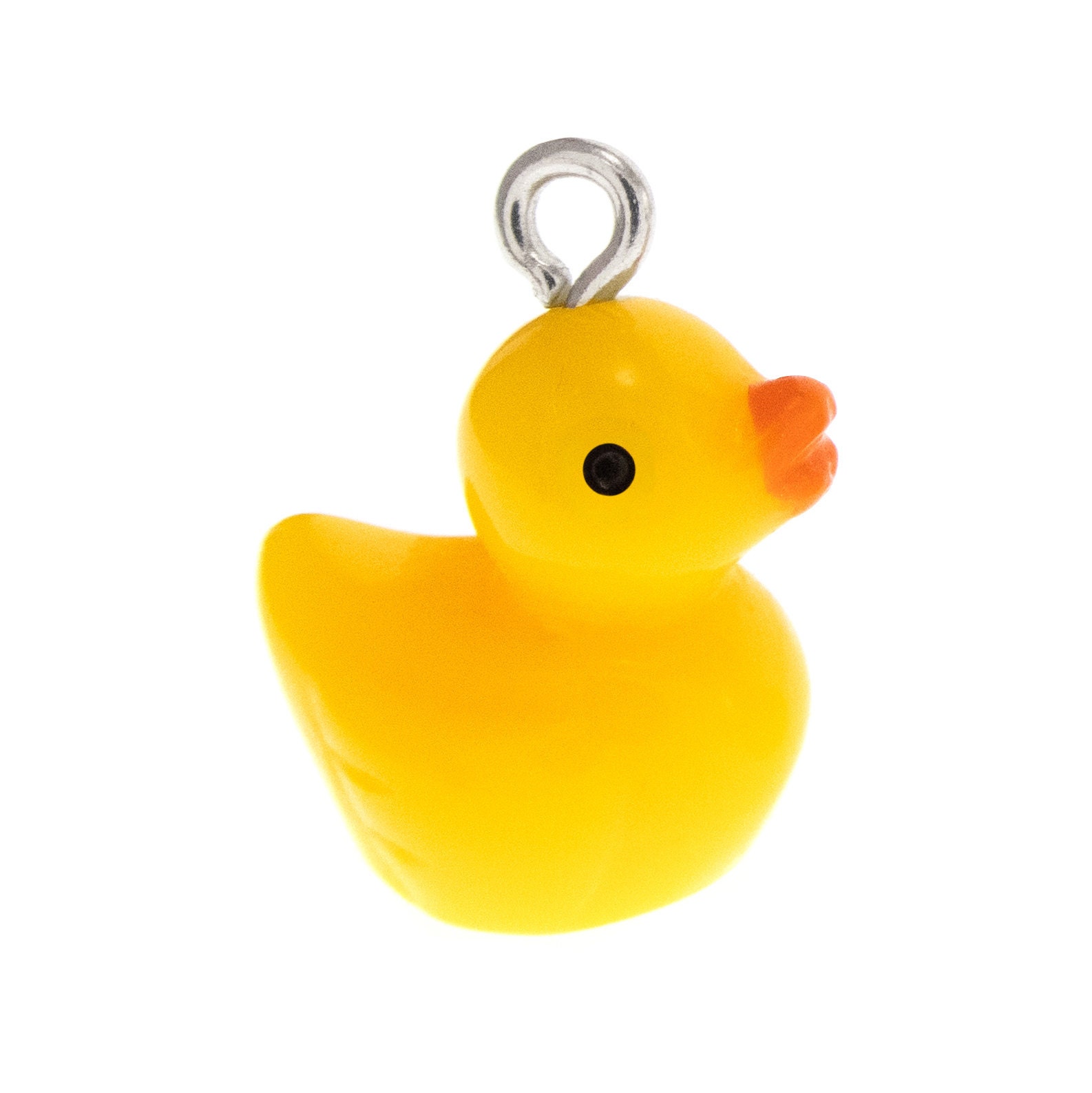 Ladies Charm Necklace Yellow Rubber Duckie