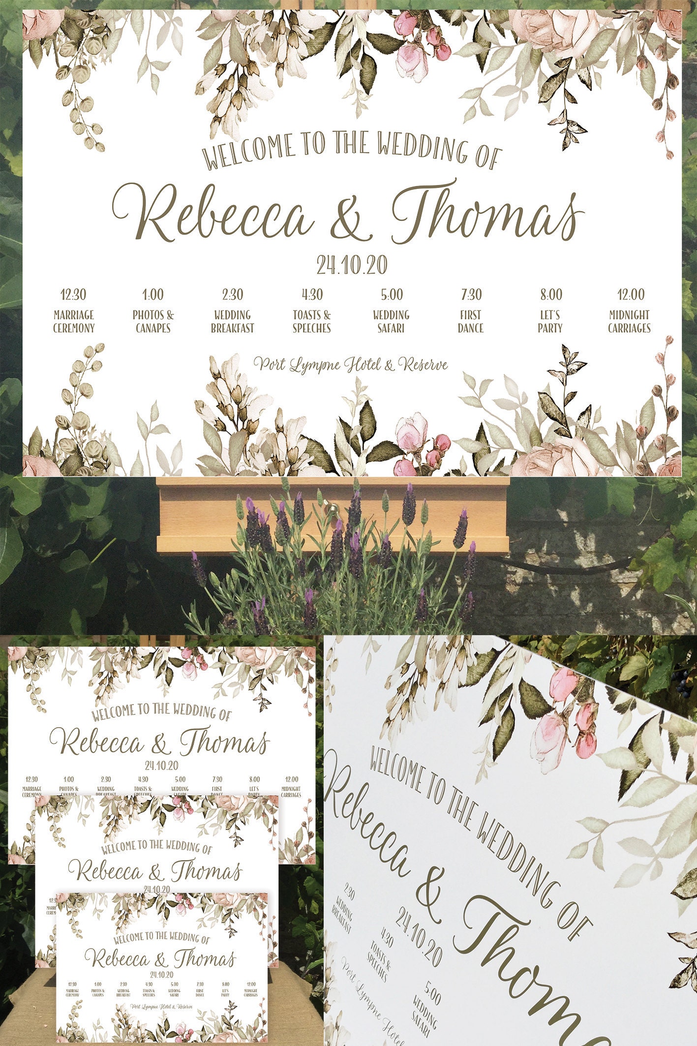 Inkipinki-weddings Welcome to our Wedding sign