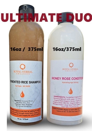 fermented rice shampoo and conditioner
