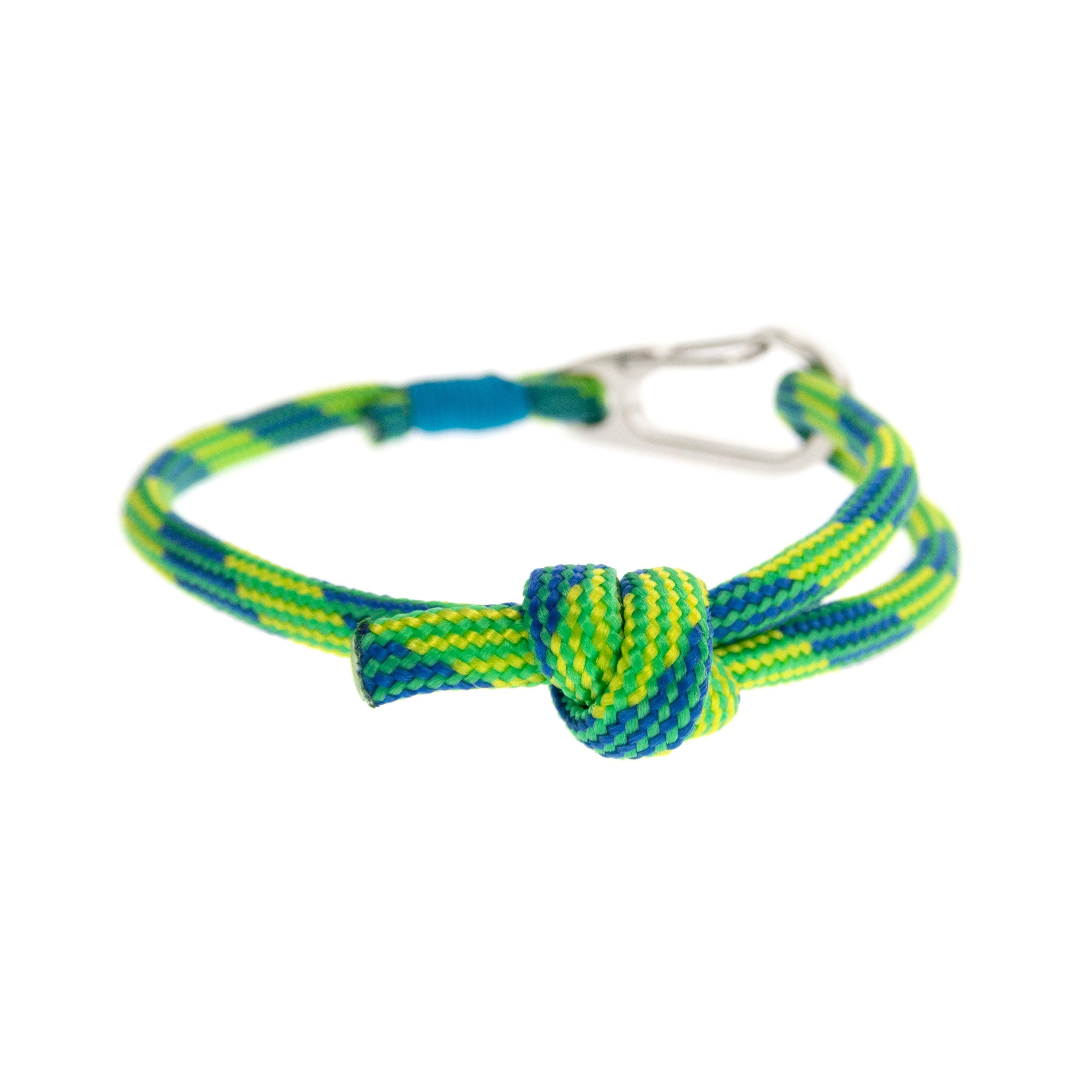 Minimal rope bracelet gift for him or her featuring a secure carabiner clasp and timeless design.