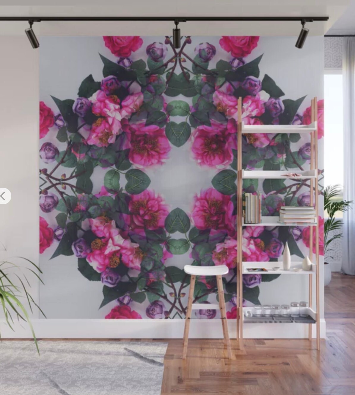 Rosy Posy wall mural