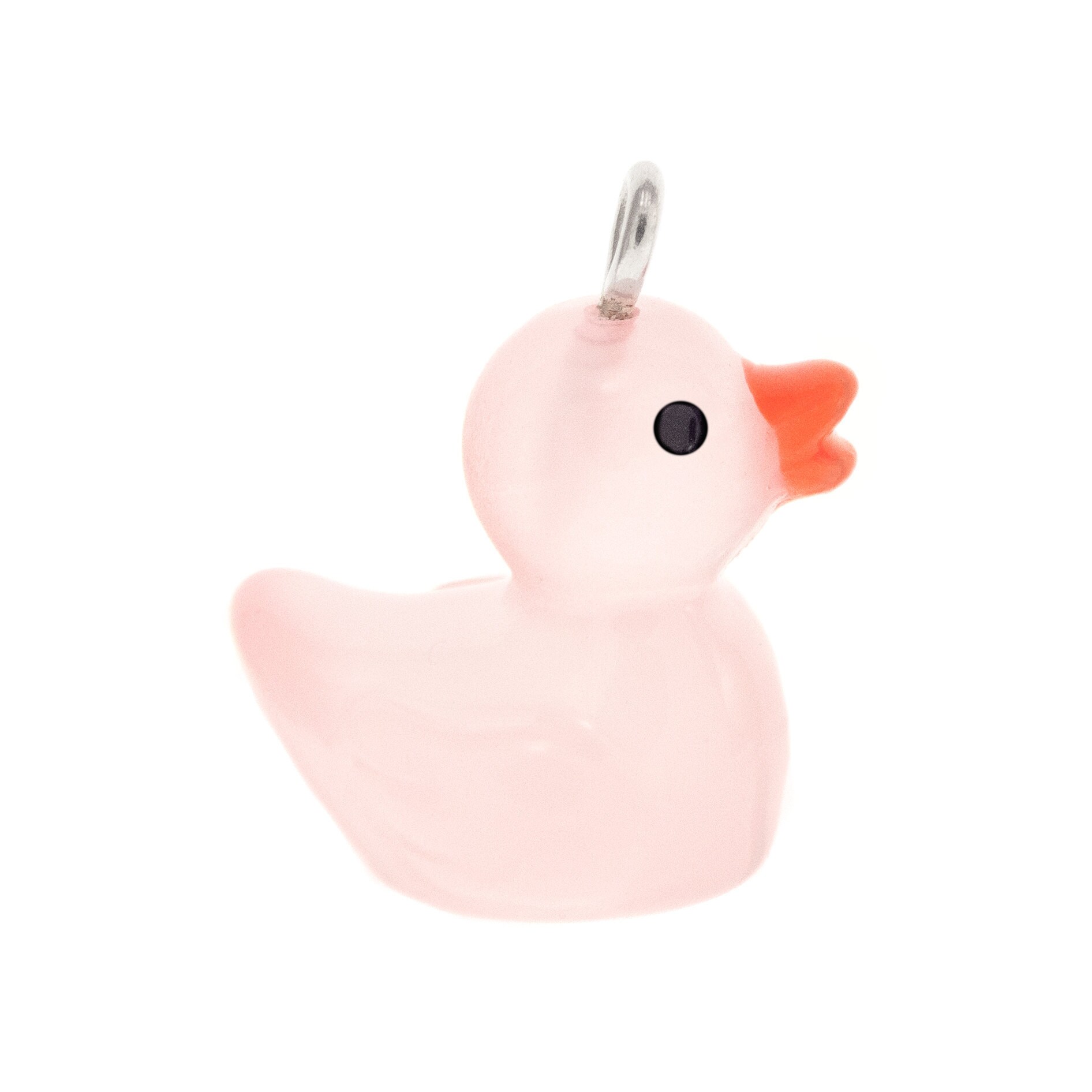 Pink Rubber Duck Necklace Pendant