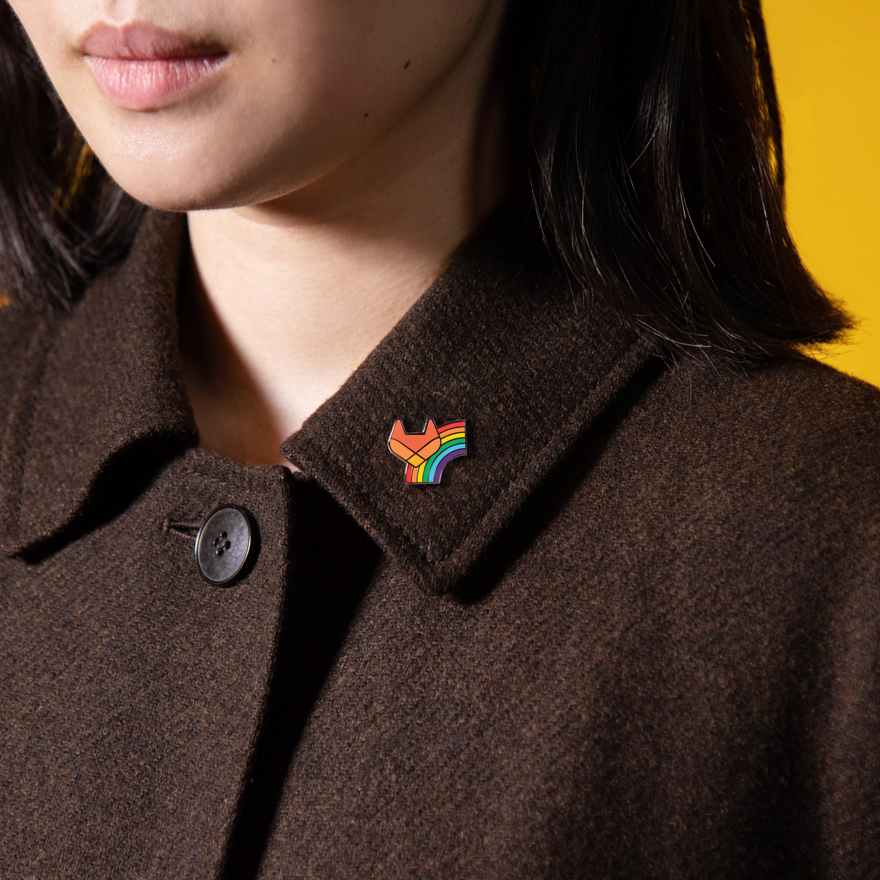 Corporate Workplace Pride Month Accessories Merchandise Custom Bespoke Rainbow Pride Month Enamel Pin