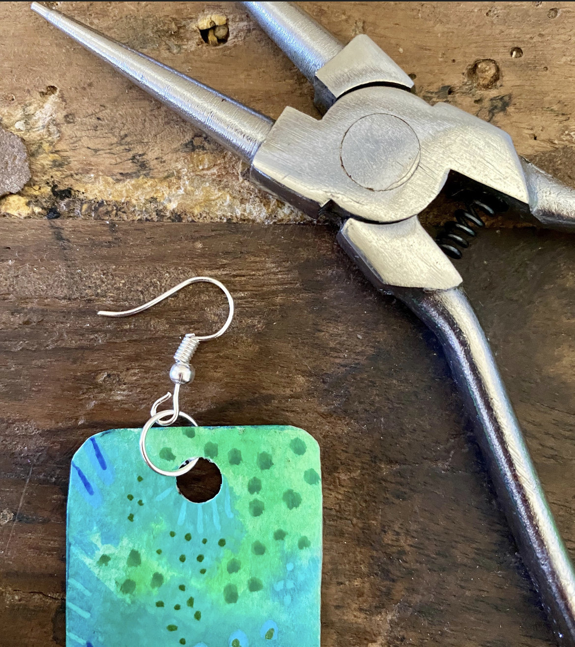 making earrings