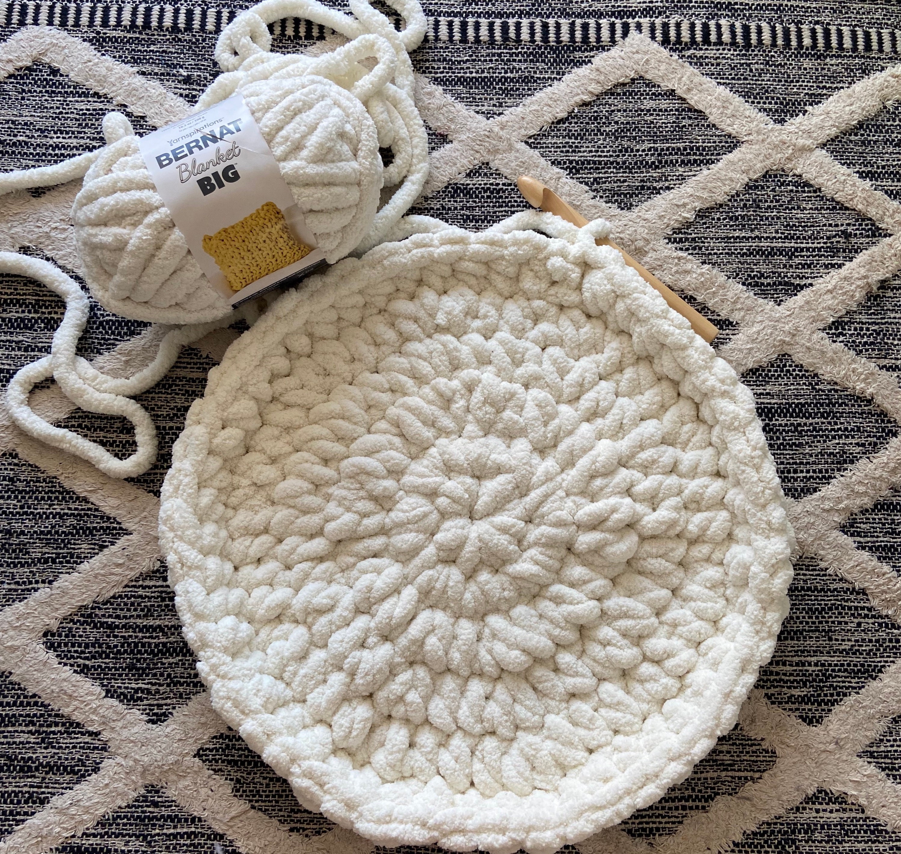 Crochet Pouf Base Circle