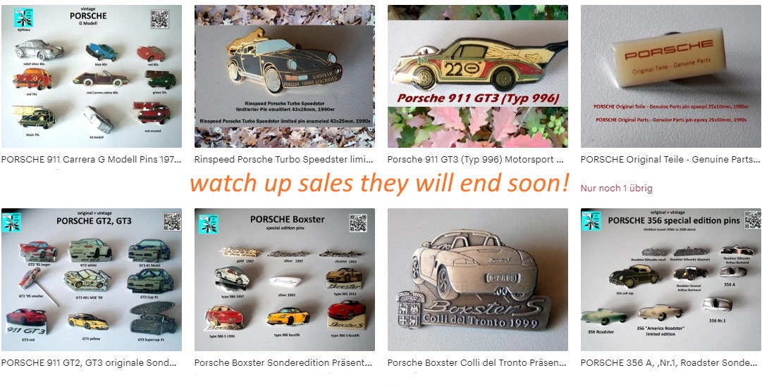 Porsche Pins in Sales
