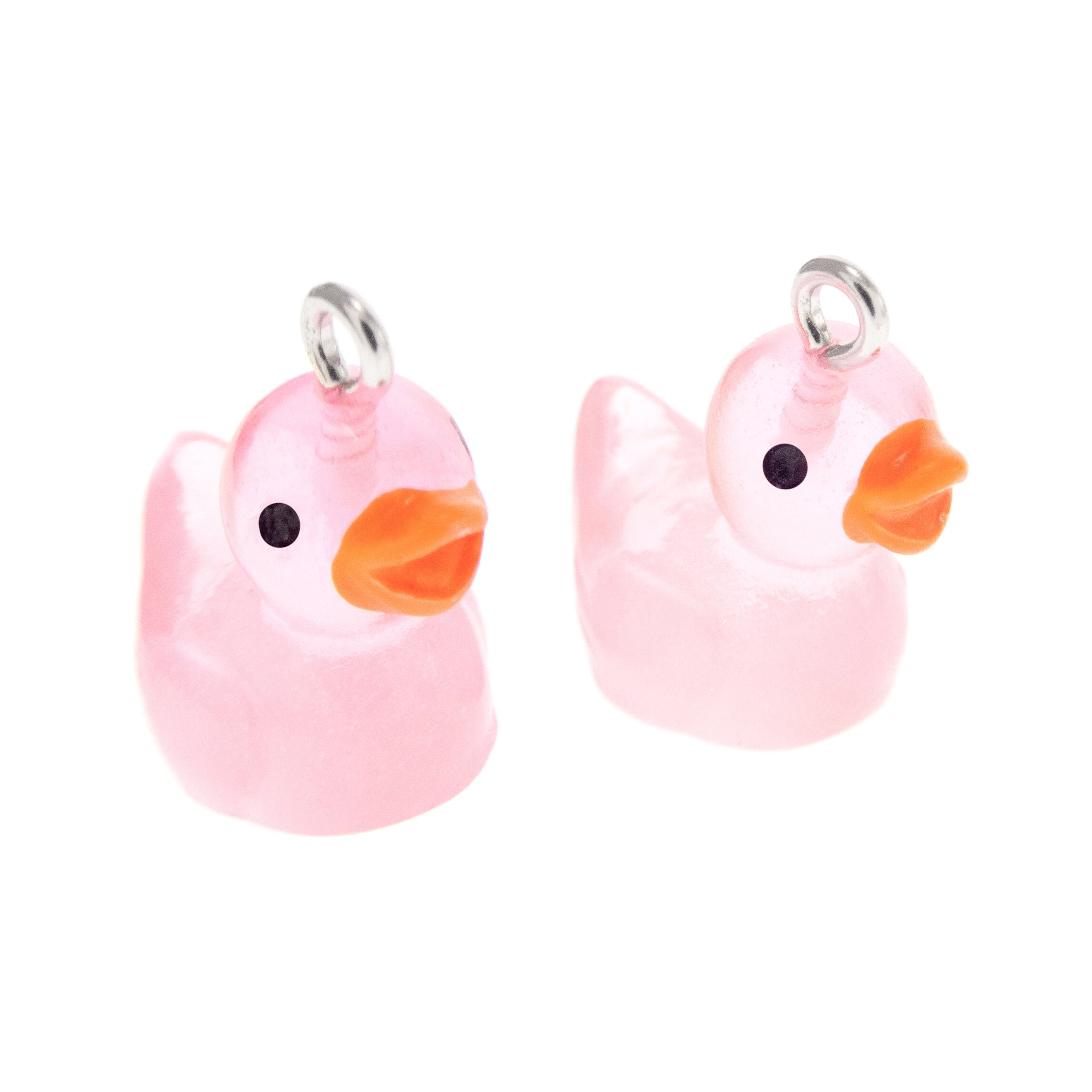 Pink Duckie Earrings. Rubber Duck Programming