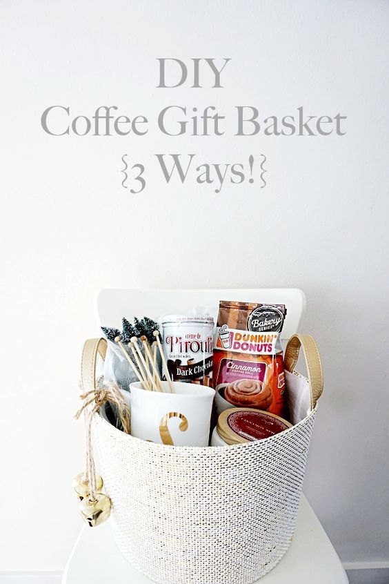 DIY coffee gift basket 3 Ways!
