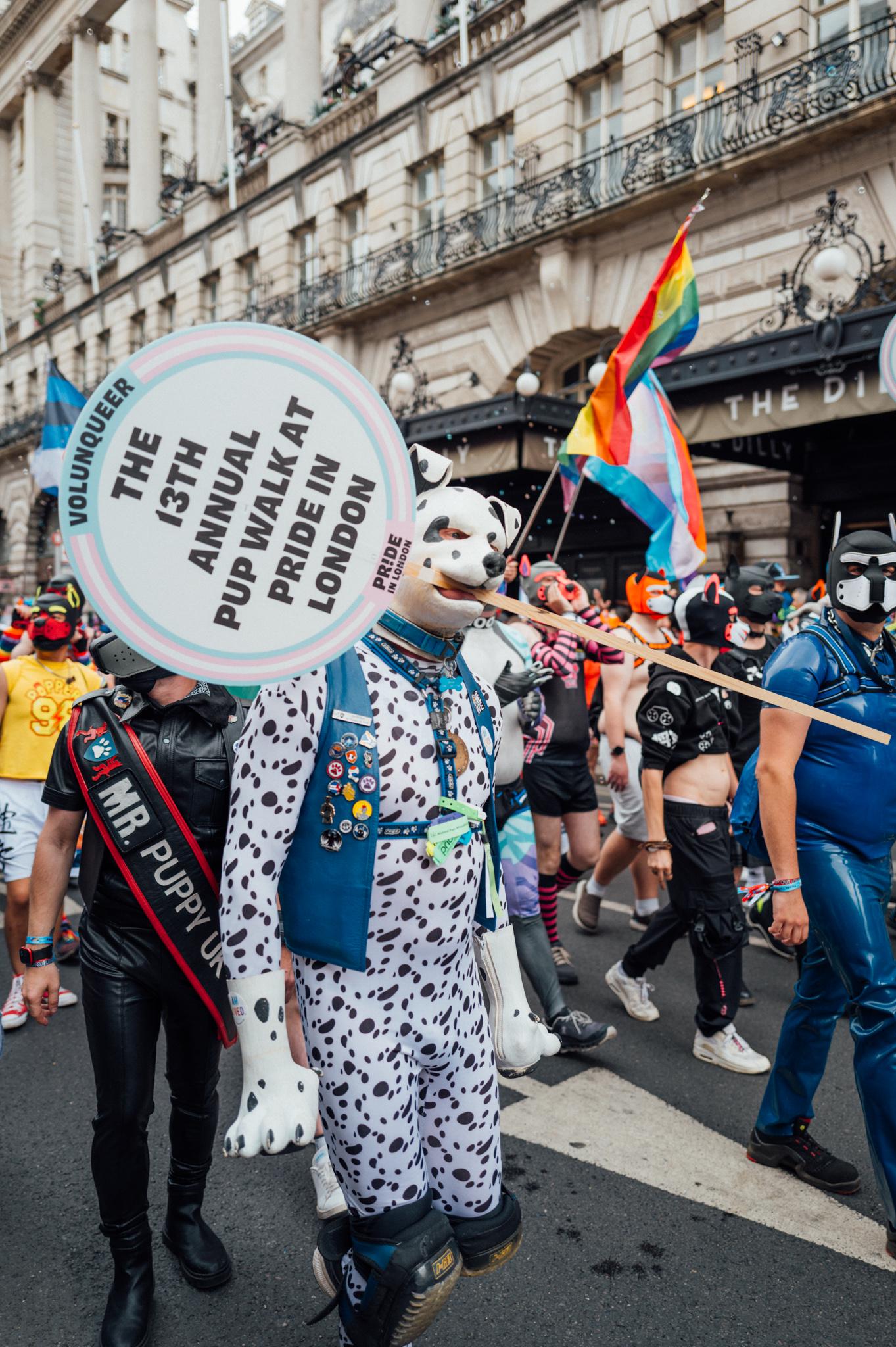 London Pride Parade 2025 Pup Pride Leather Rubber