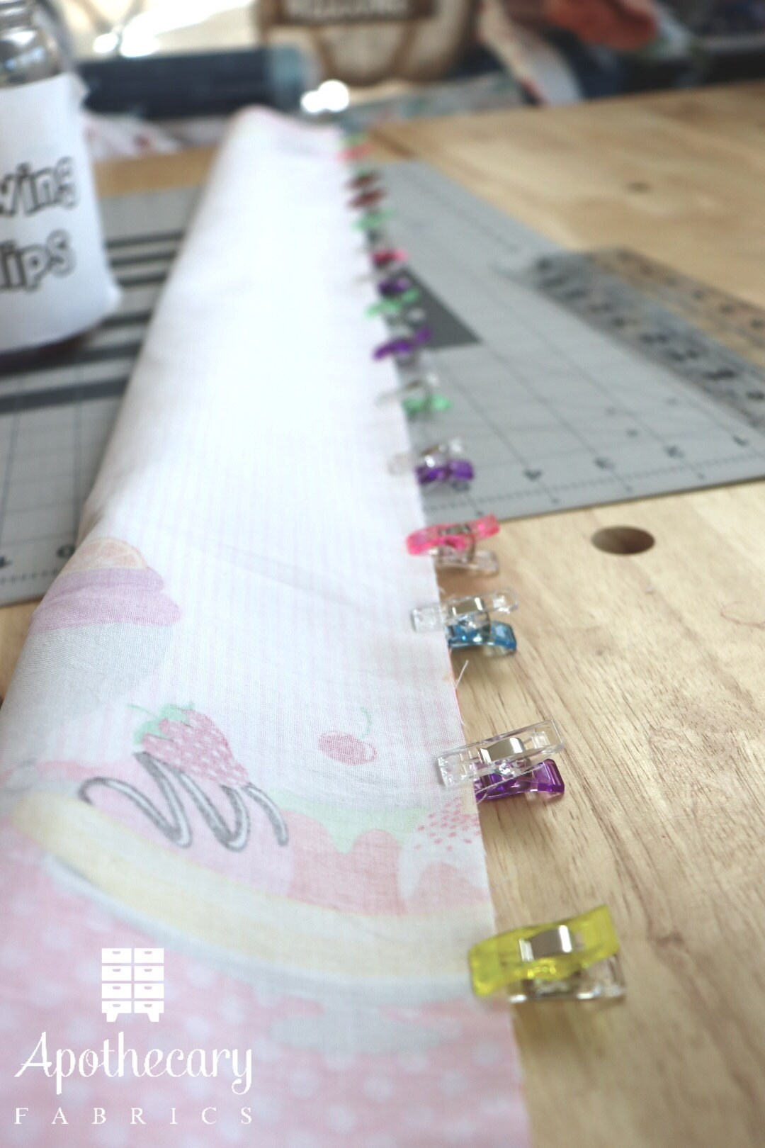 Cuff of the pillowcase rolled over the main fabric and lined up to the raw edges.