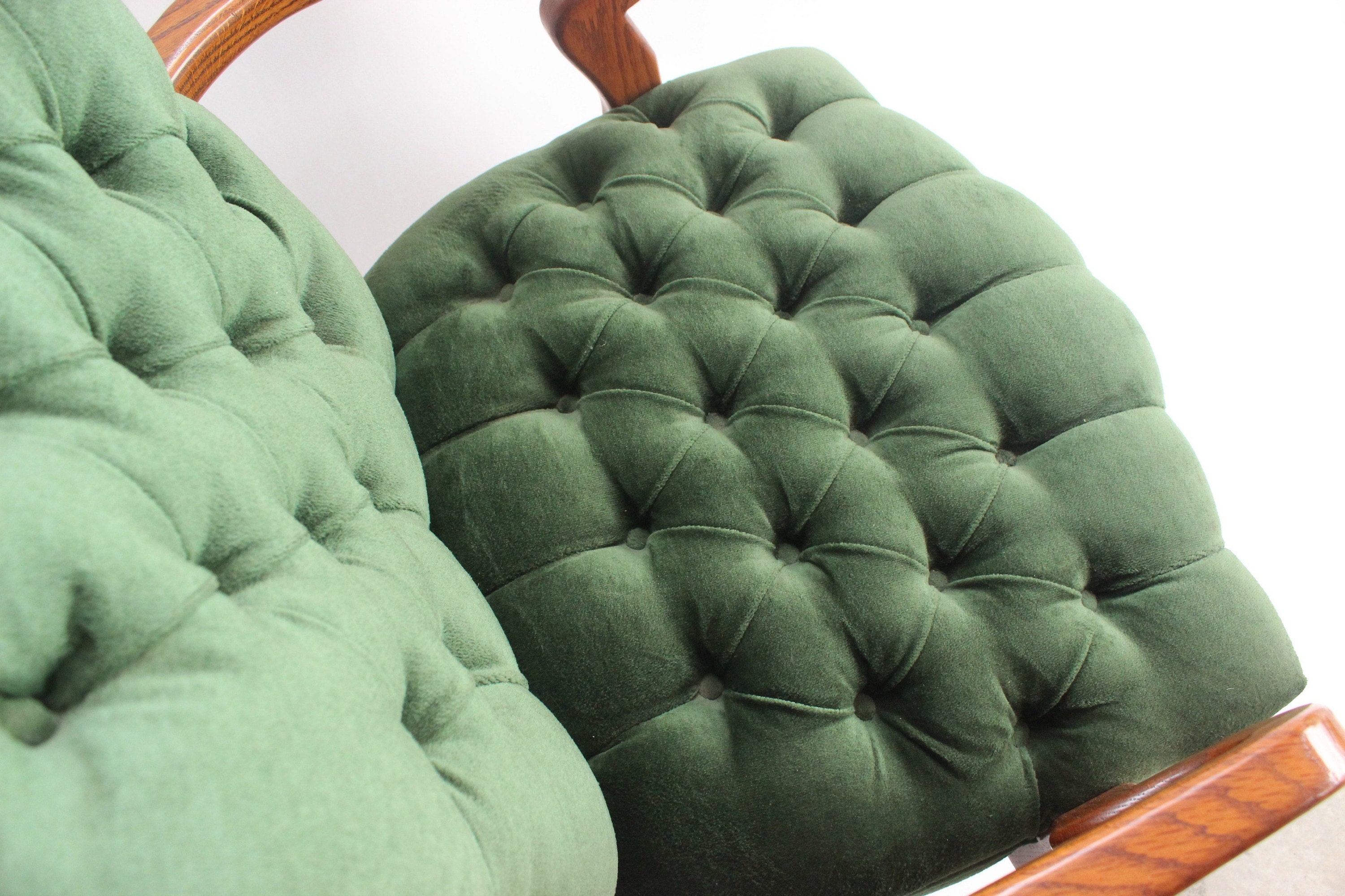 tufted green club chair office chair mendez manor