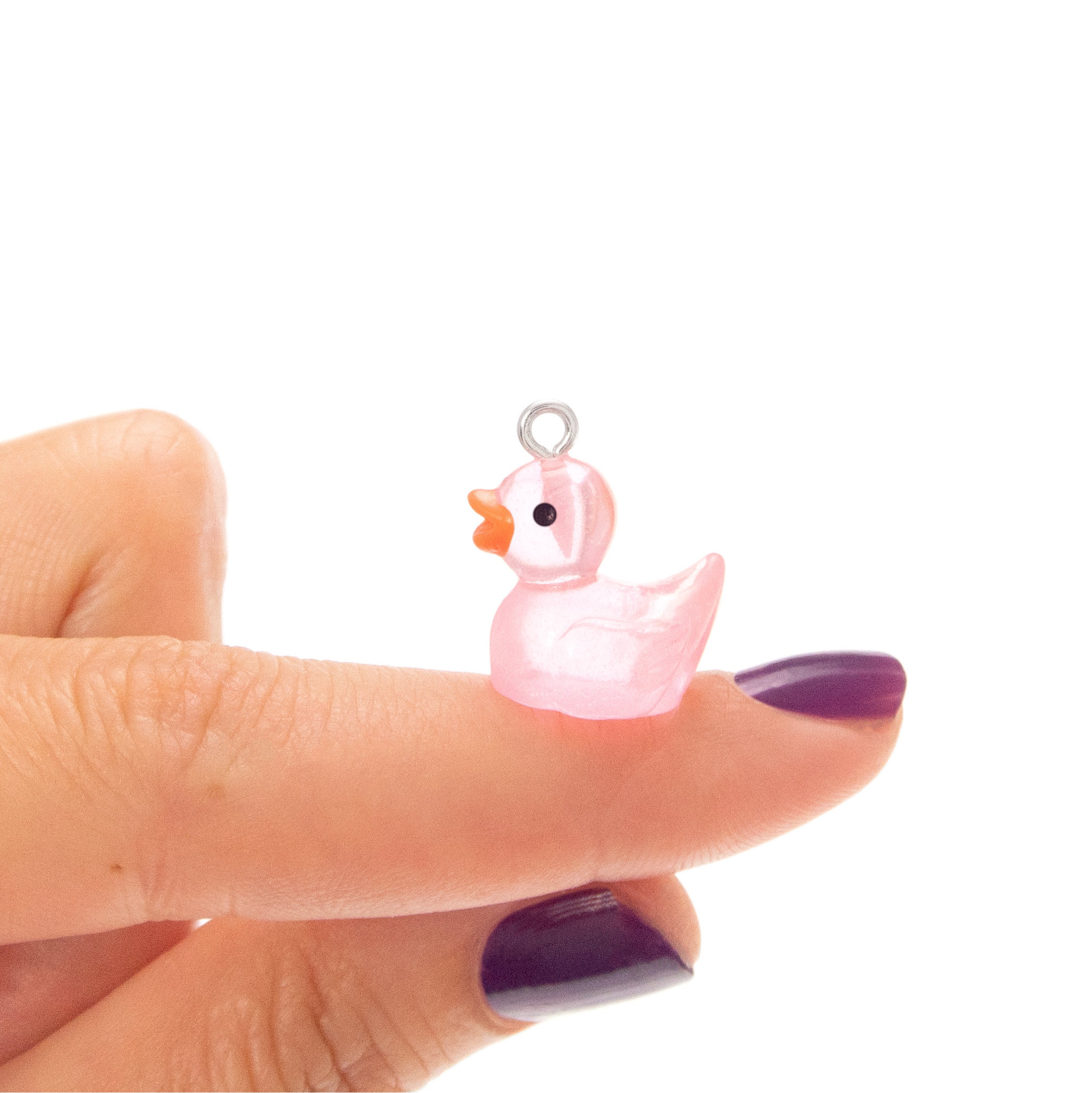 Pink Duckie Earrings. Rubber Duck Programming