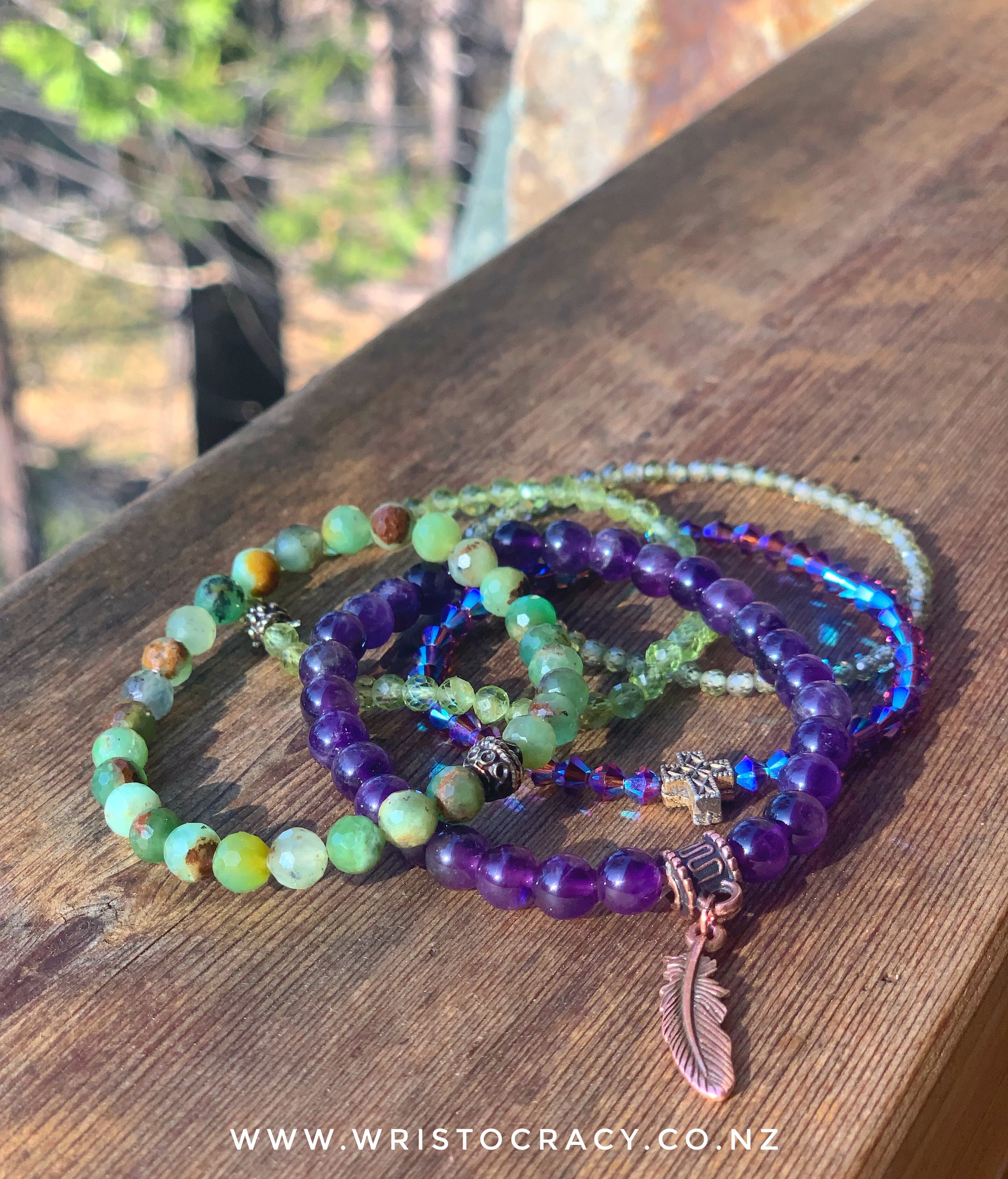 Purples and greens