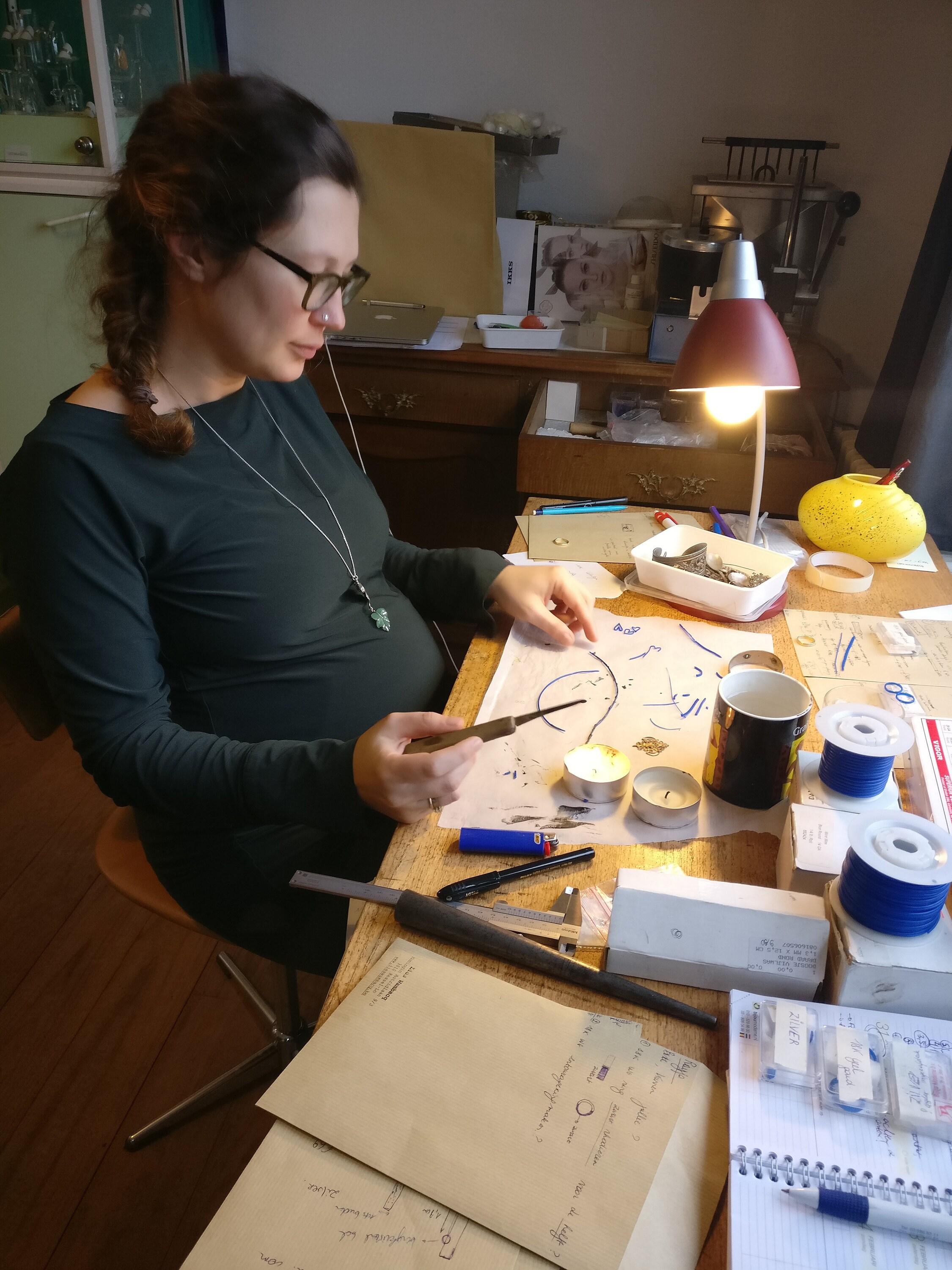 Op maat gemaakte juwelen in verloren was.