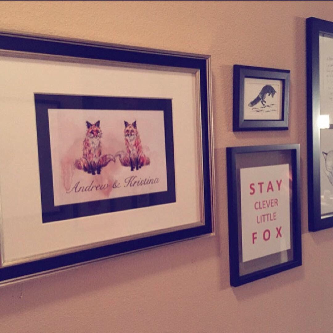 Fellow fox lovers with their custom Fox illustration