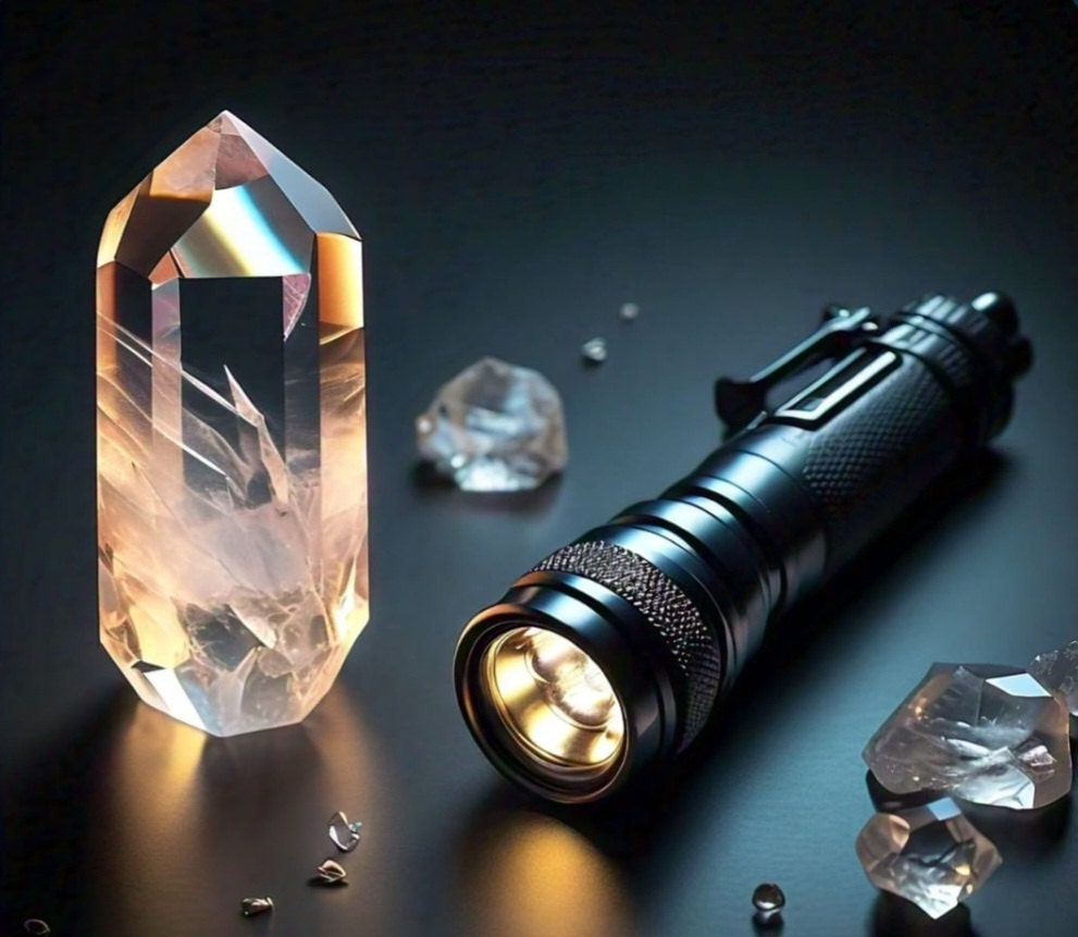 Blue needle effect in quartz