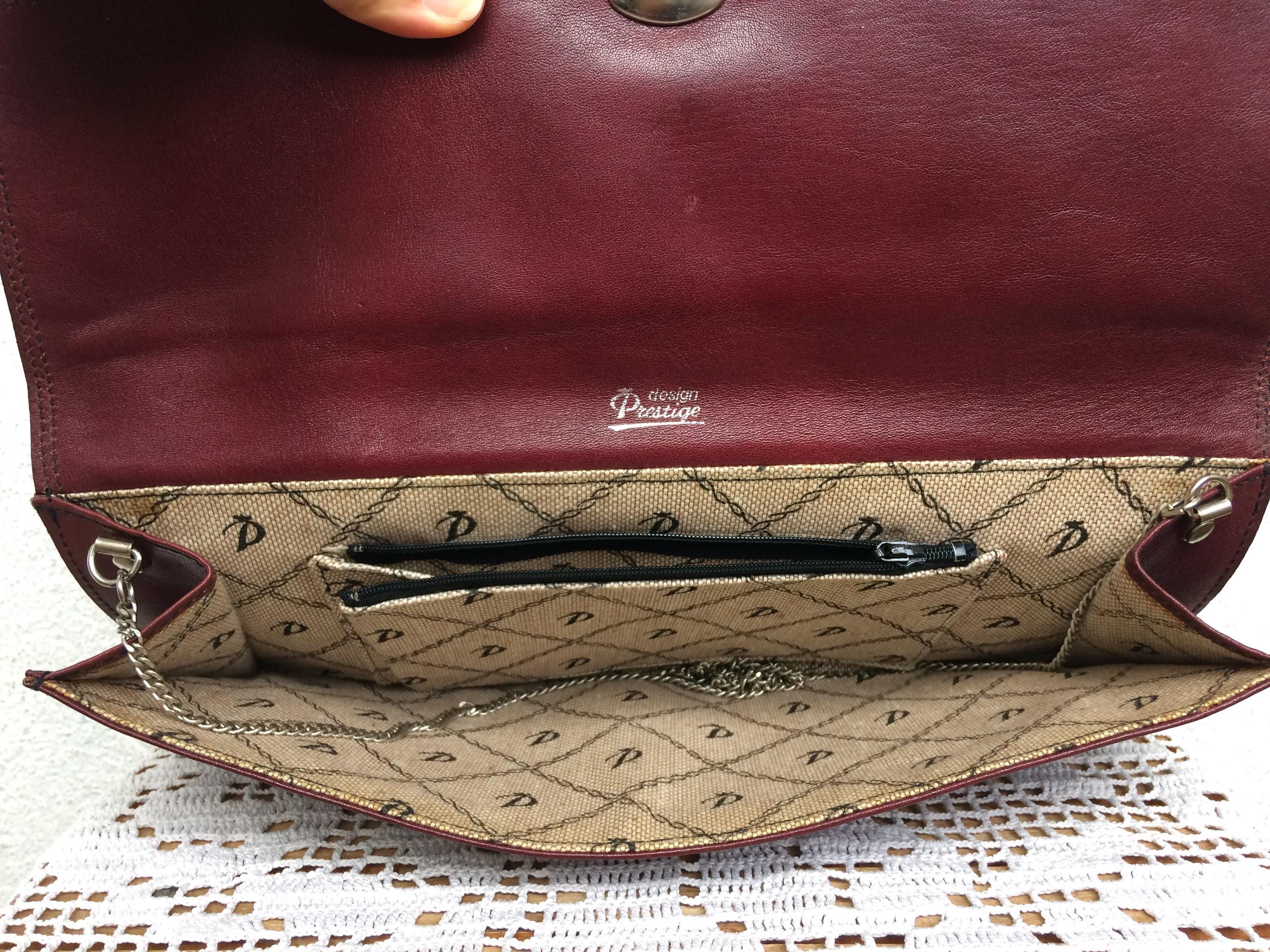 Interior of a Vintage Leather Purse