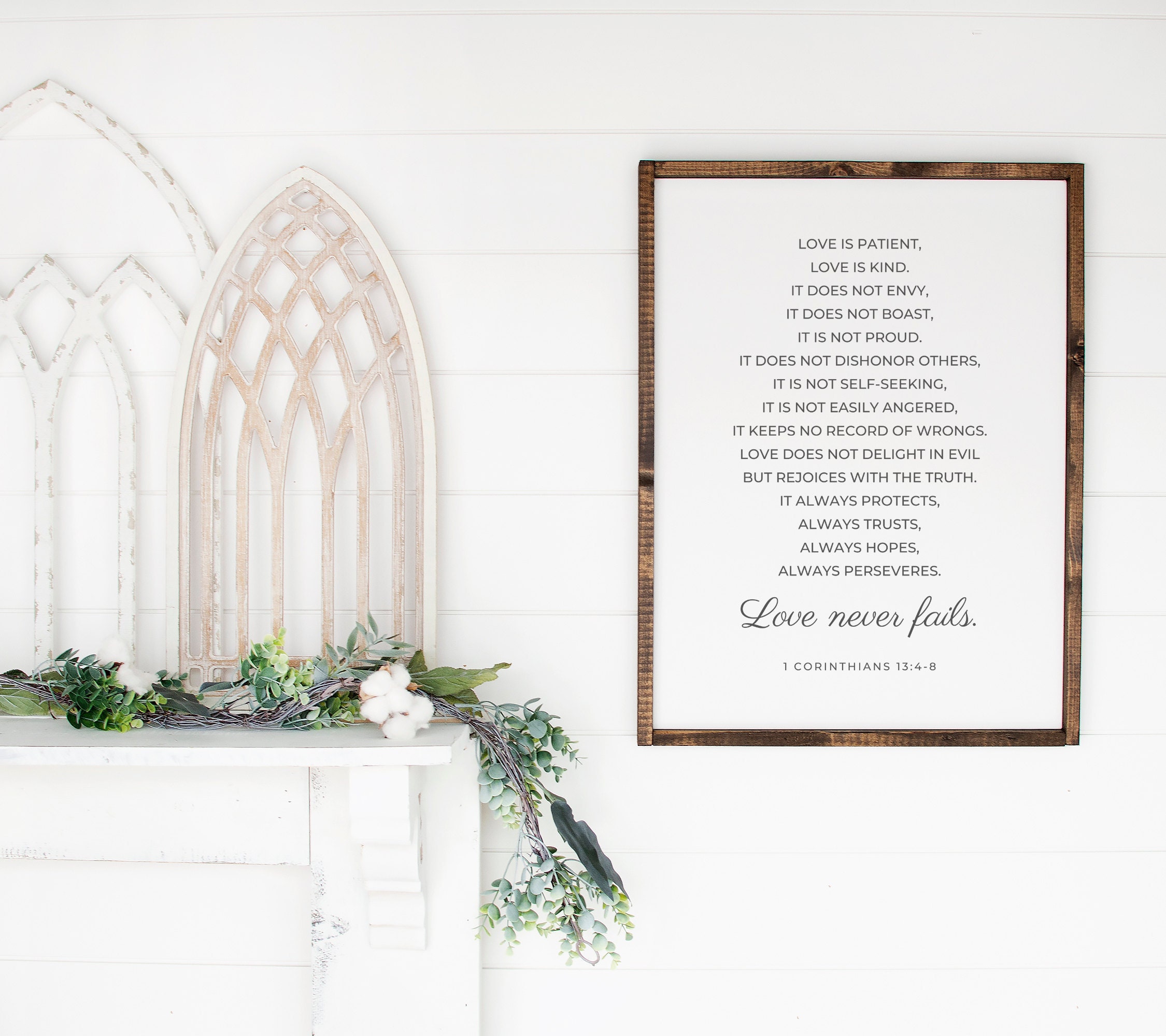 1 Corinthians 13 Love Bible Verse Wall Art