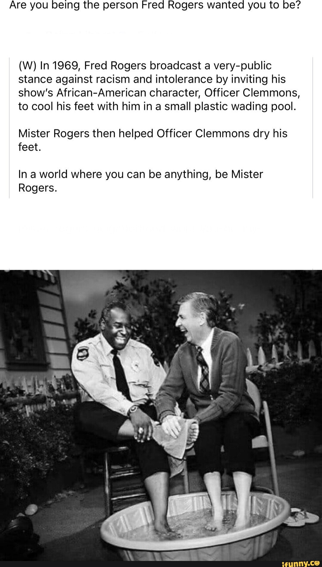 Officer Clements of Mr.Rogers Neighborhood