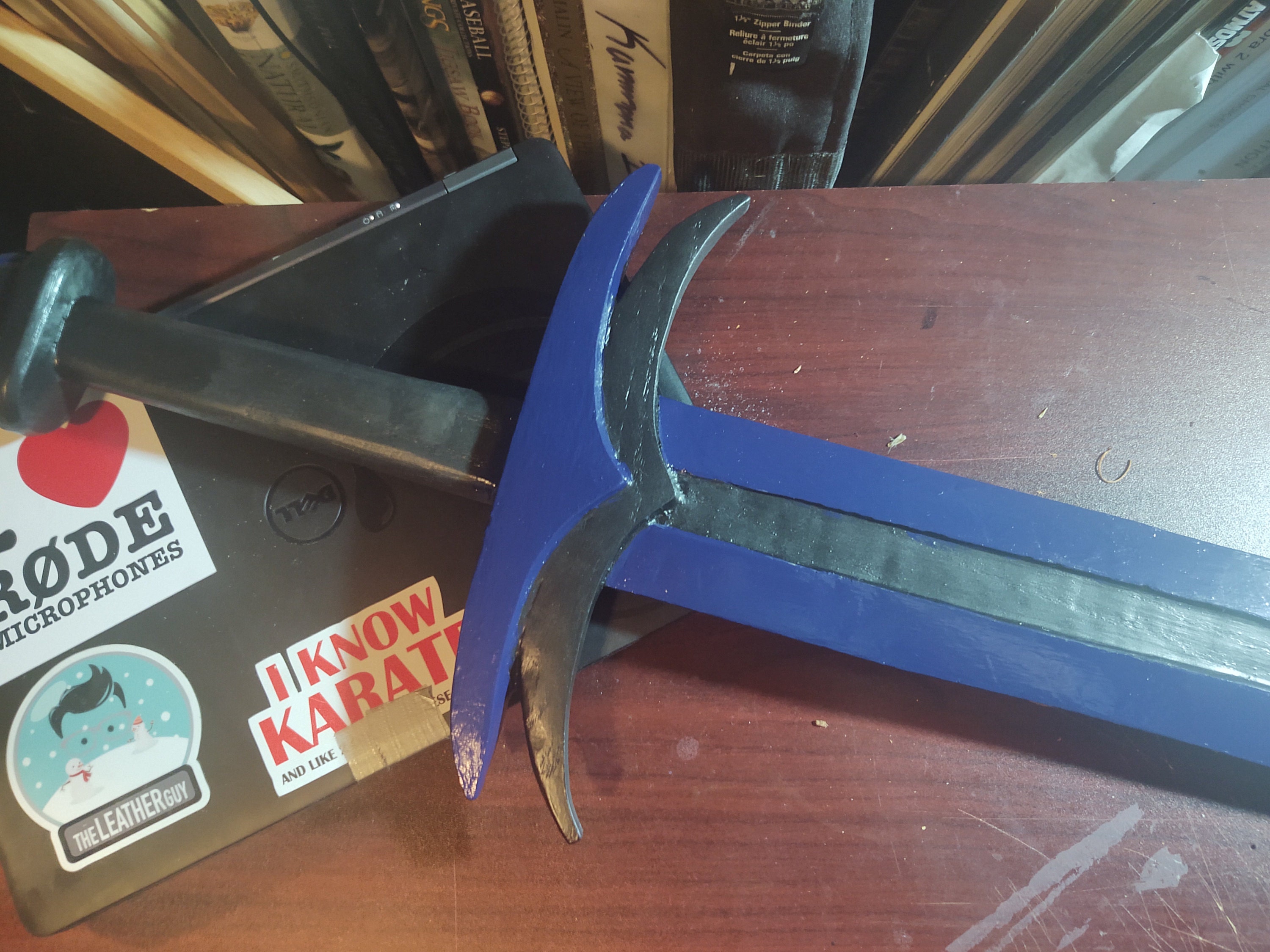 the tape removed, and close to 20 coats of paint later.