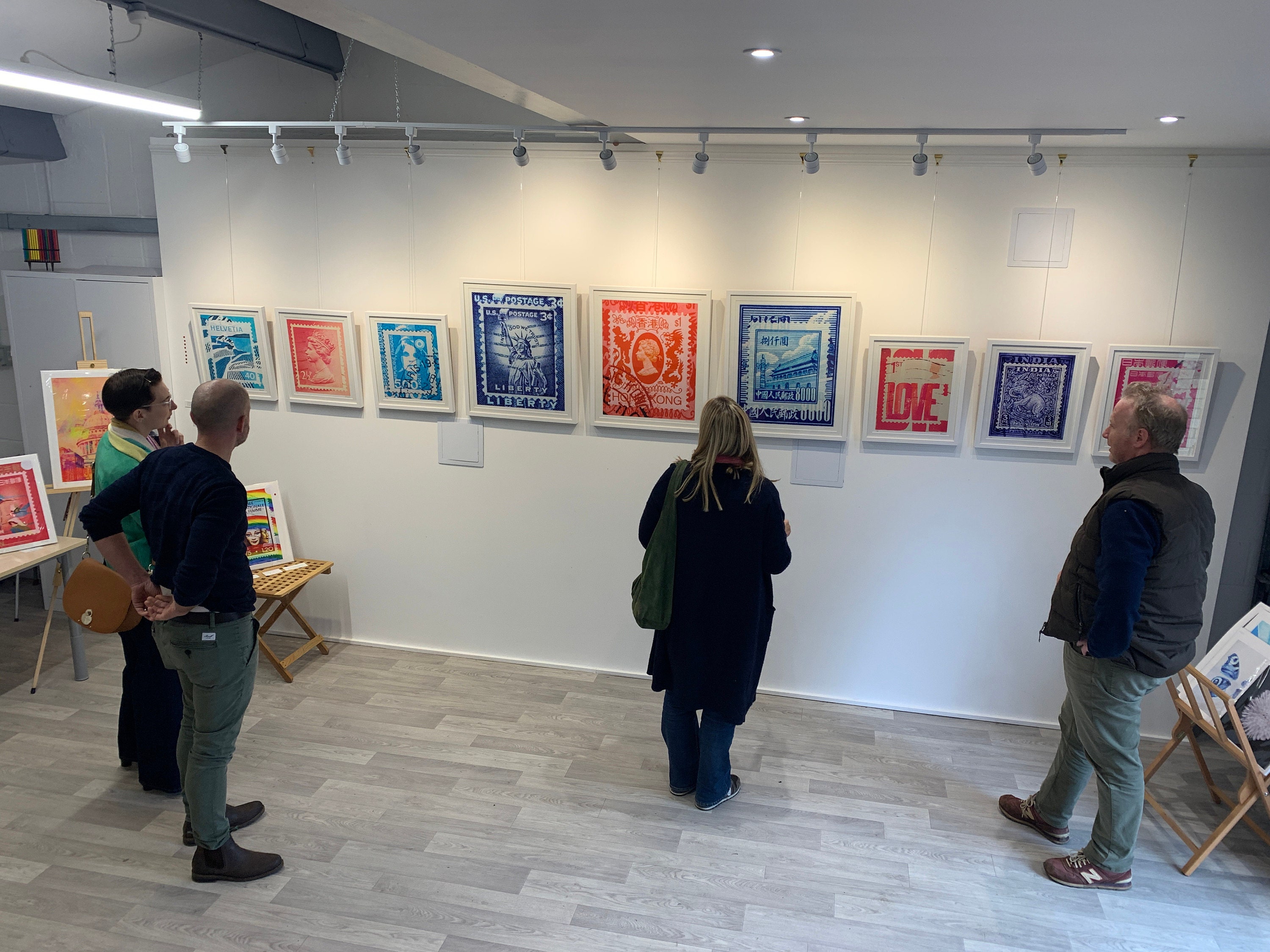 deborah pendell fine art stamp collection art exhibition at cambridge art cube