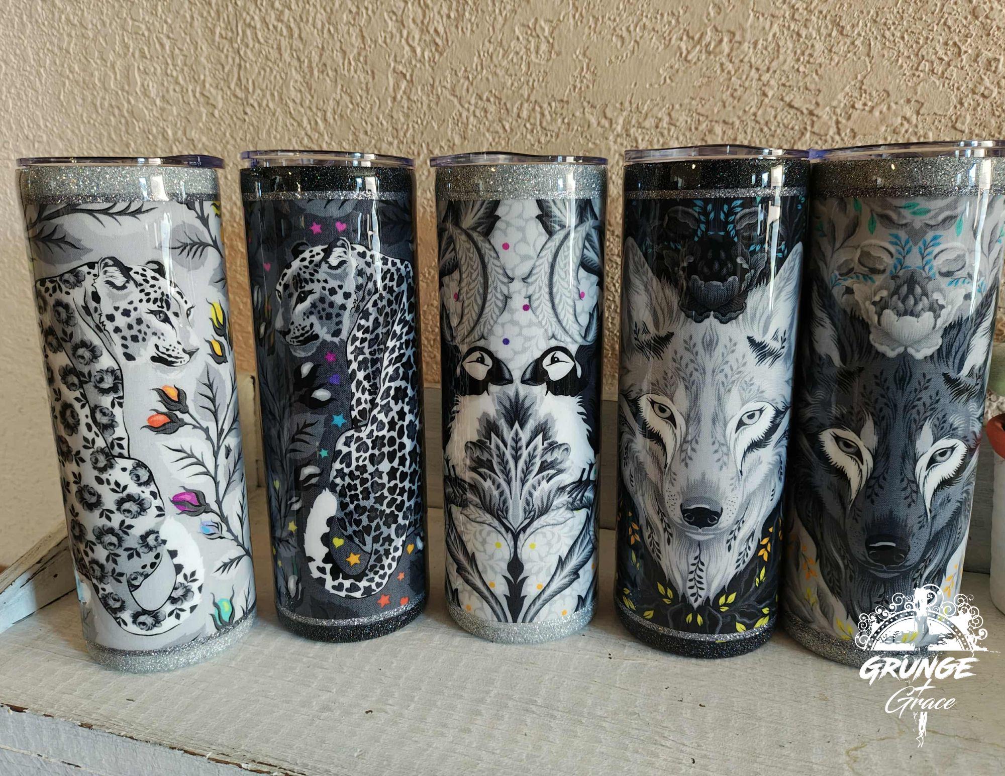 Tula Pink Graywork Tumblers