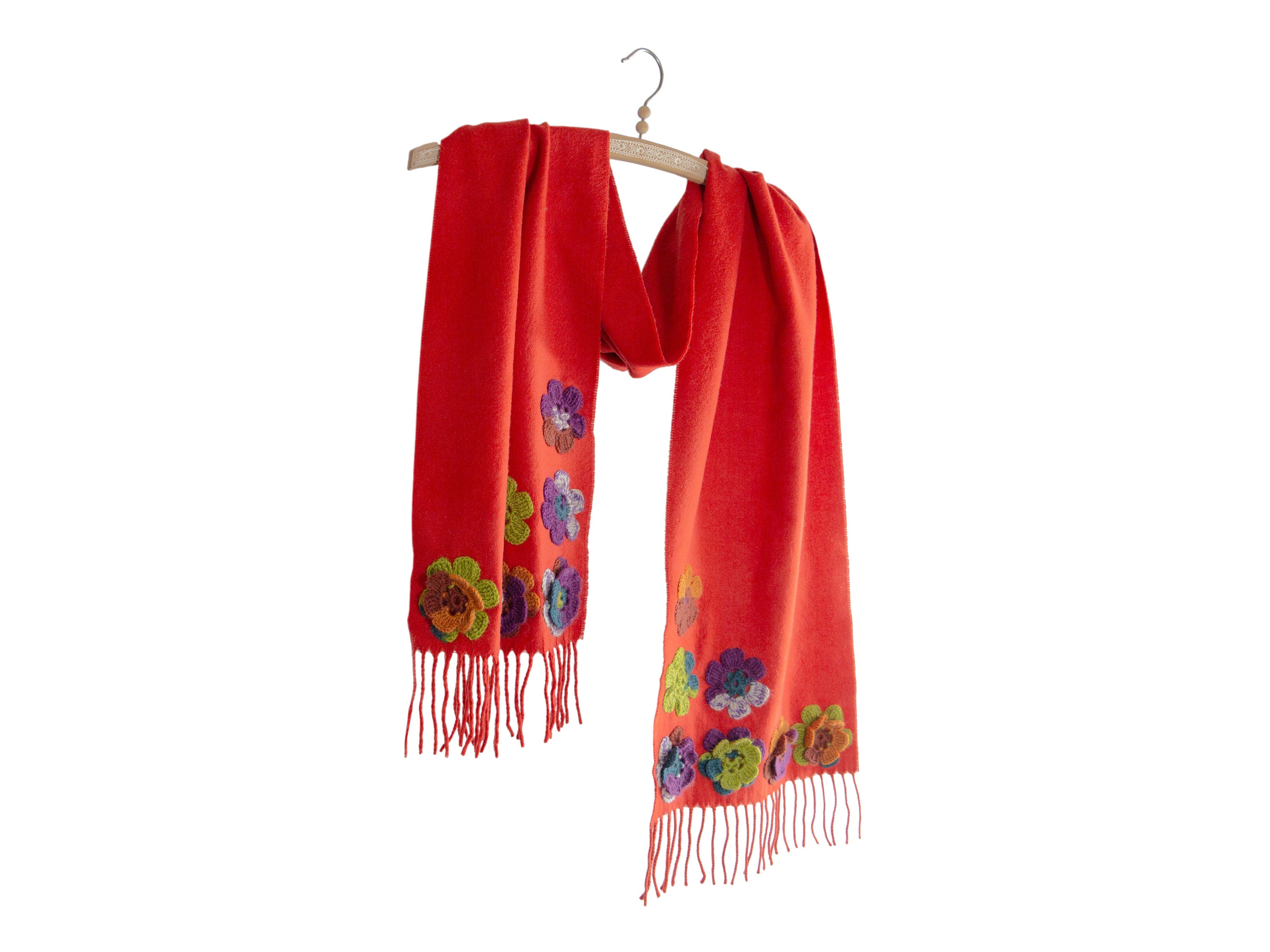 Scarf Women Knitted, Handmade