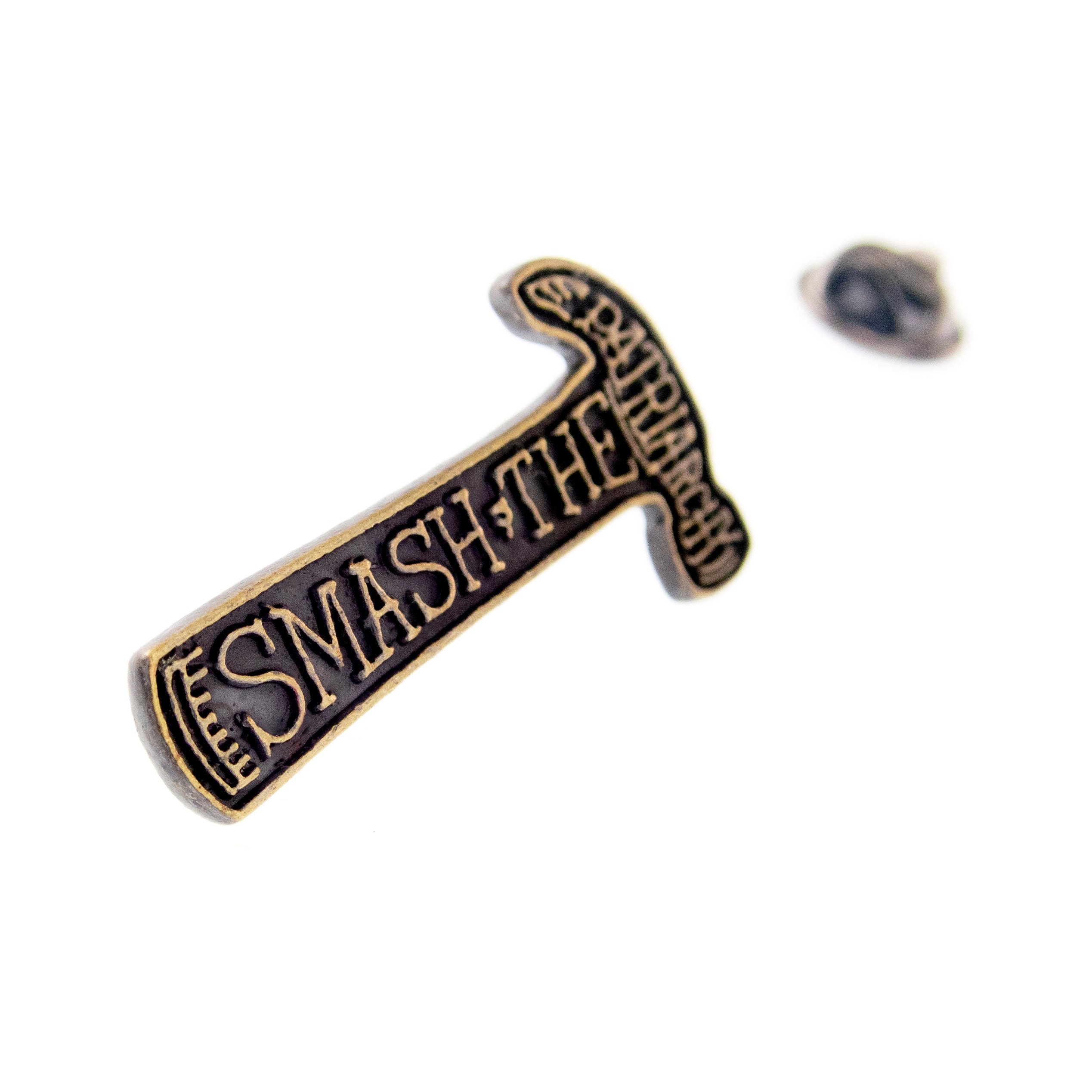 feminist pin badge brooch enamel pin lapel cute hammer