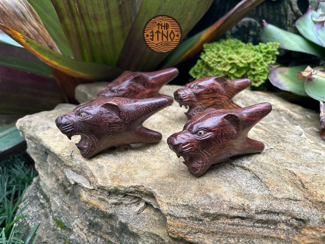 Kuripe Bear head made from Tamarind wood by The Etno Bali