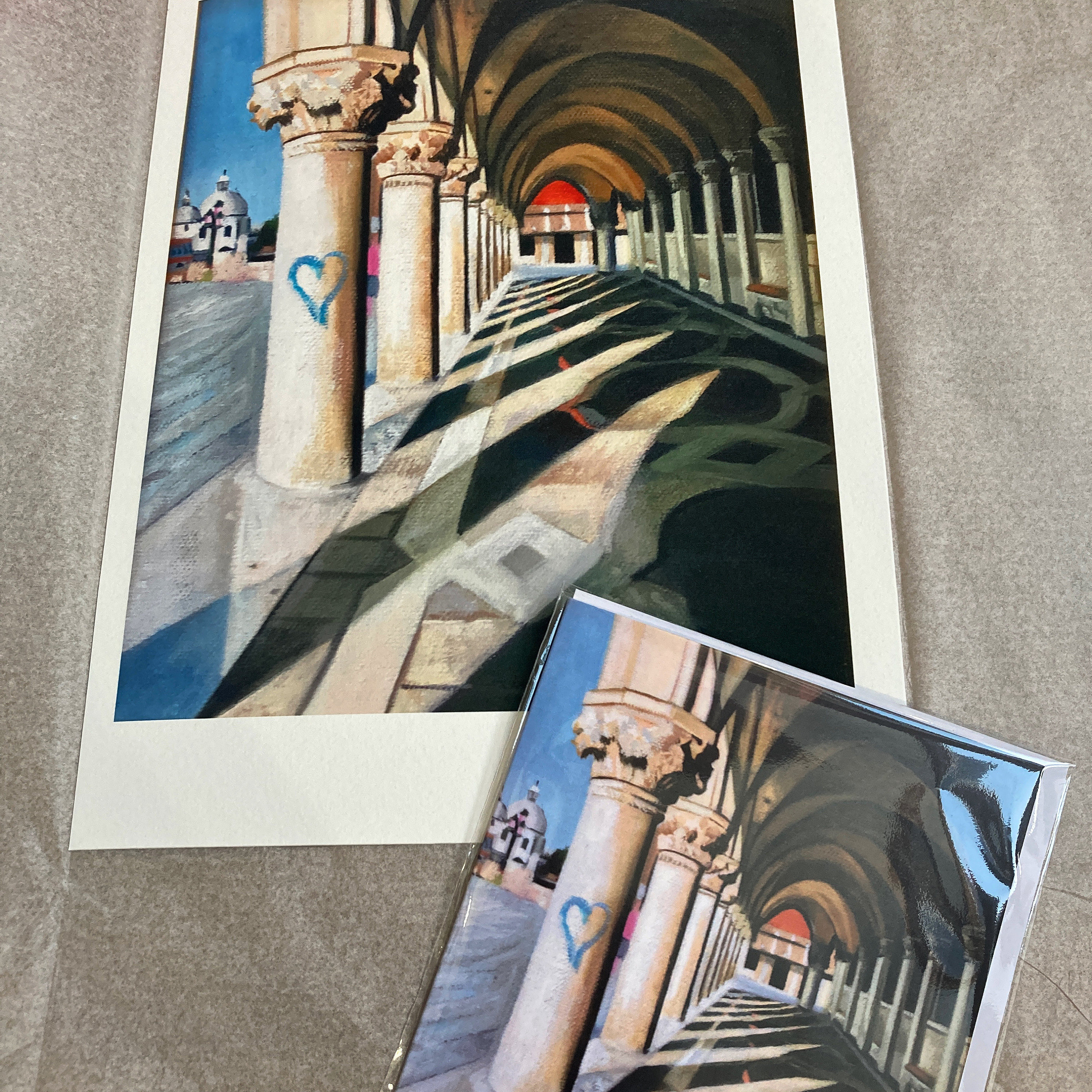 Signed giclee print and card