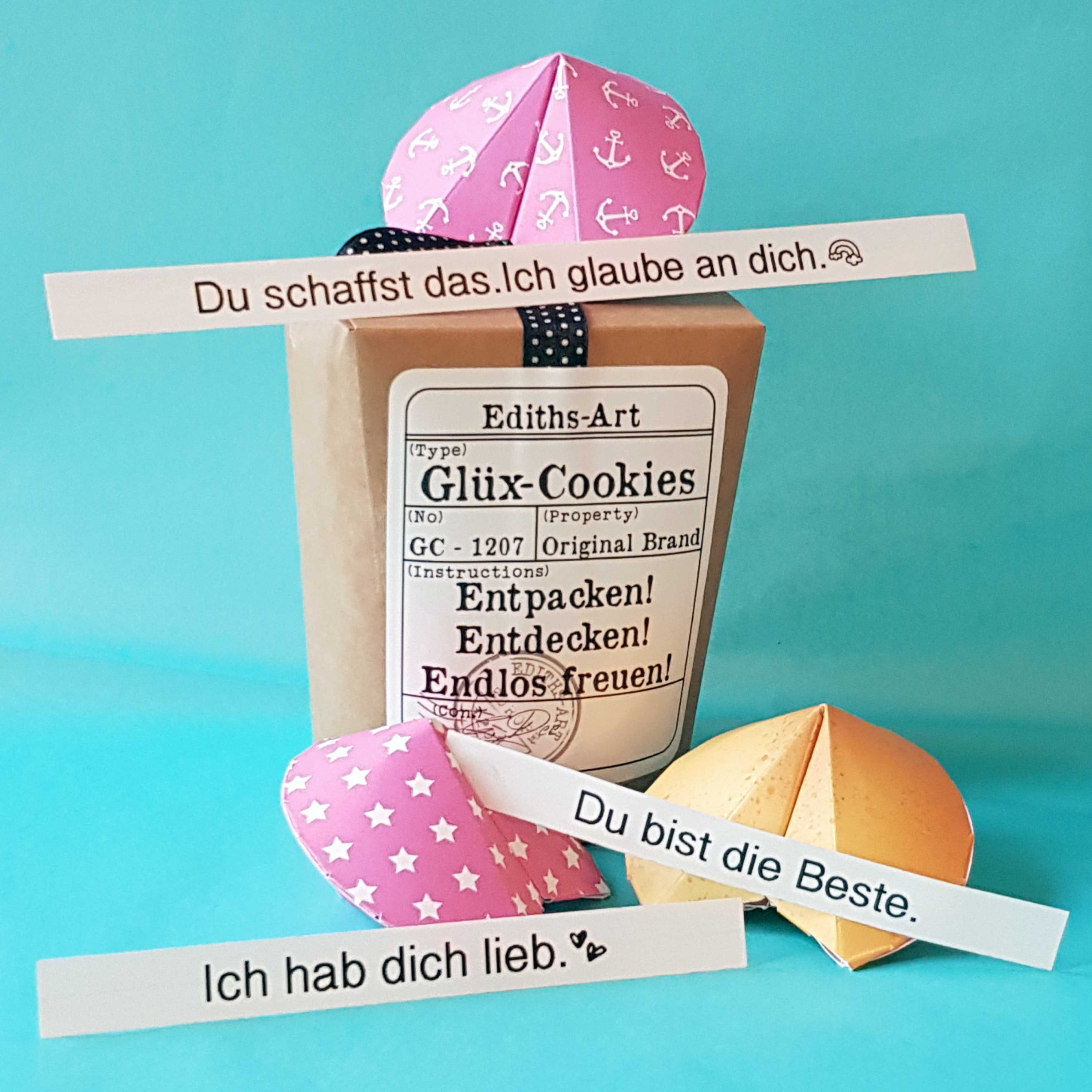 3er Box Geschenkidee beste Freundin Glüx Cookies